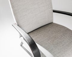 Paire de fauteuils tchèques en bois cintré beige du milieu du siècle, années 1950