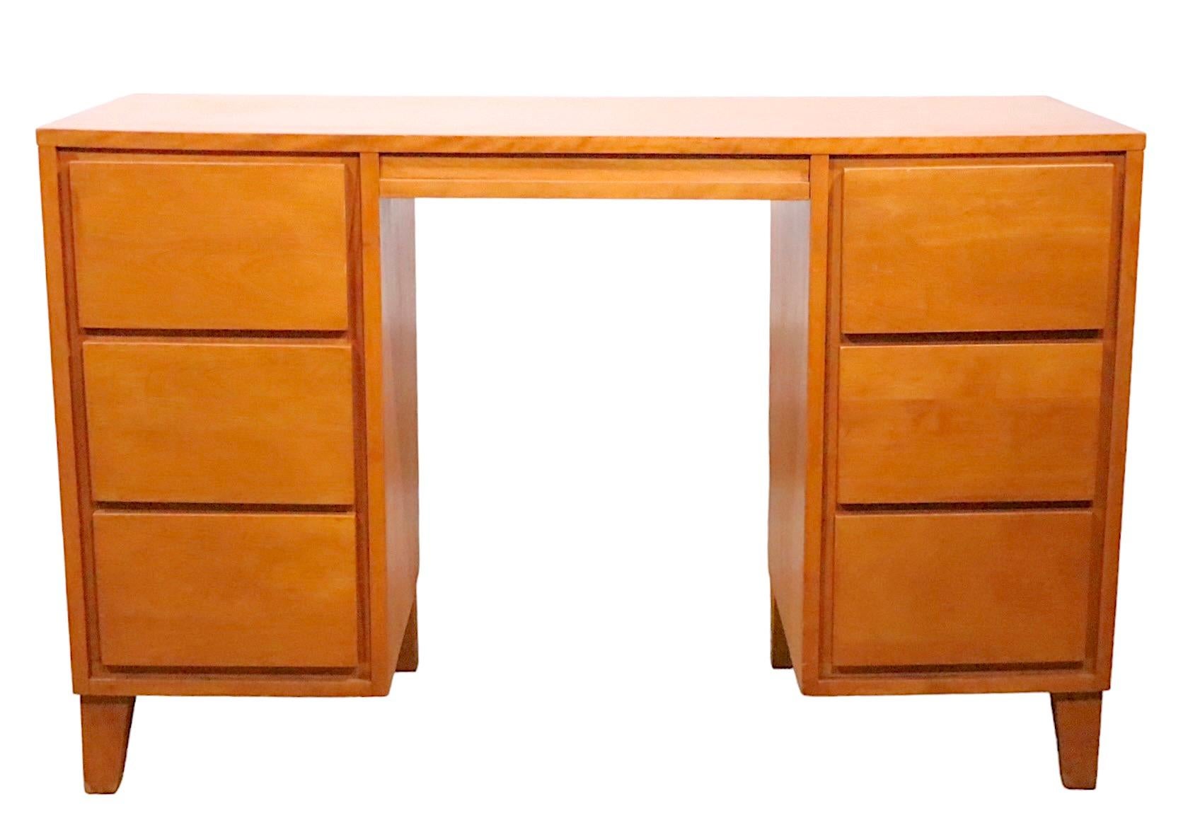 American 1950's Mid Century Desk and Chair Conant Ball  Modern Mates by Leslie Diamond   For Sale