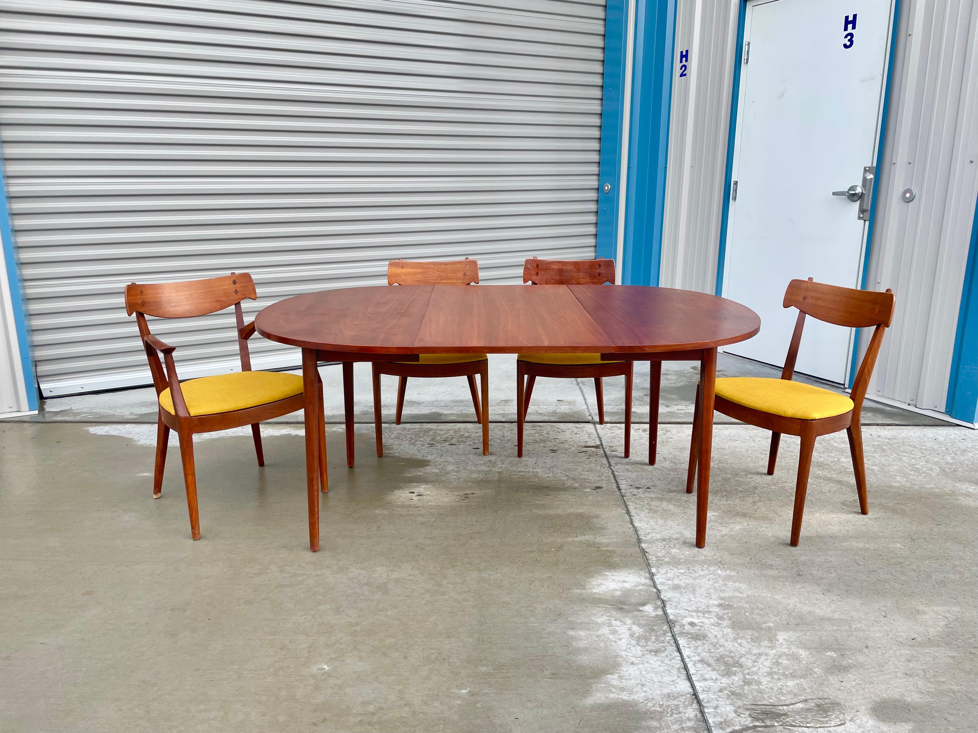 drexel mid century dining table