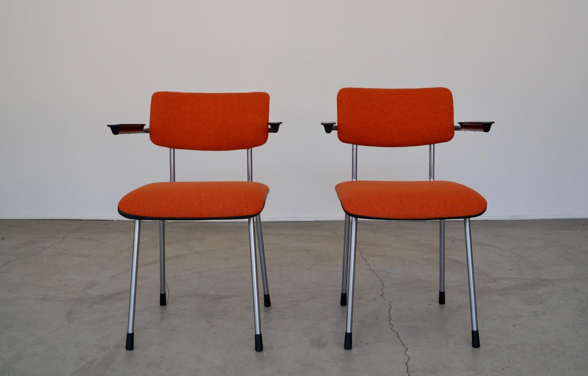 Mid-Century Modern 1950's Mid-Century Dutch Modern Armchairs - a Pair For Sale