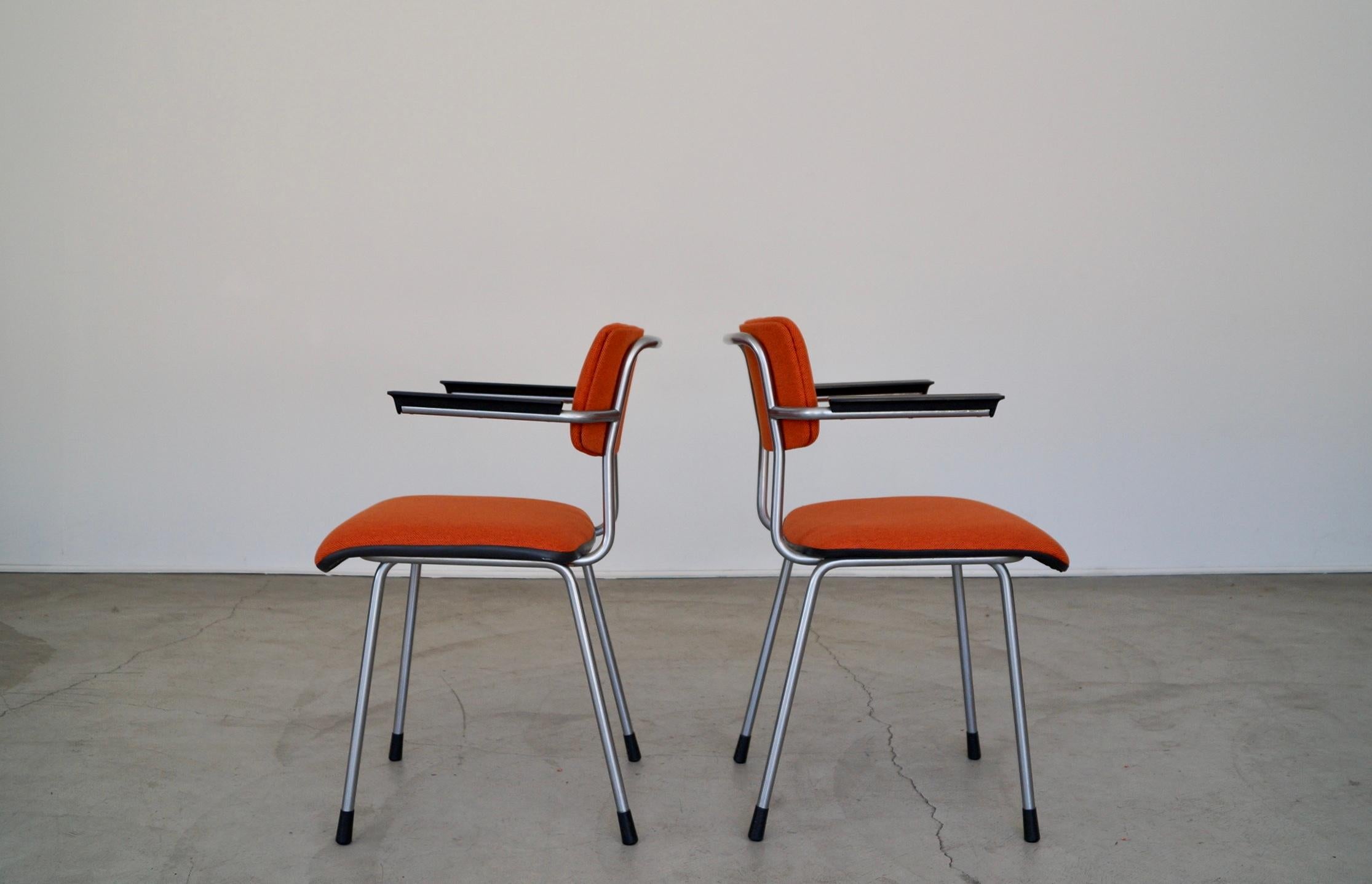 Mid-20th Century 1950's Mid-Century Dutch Modern Armchairs - a Pair For Sale