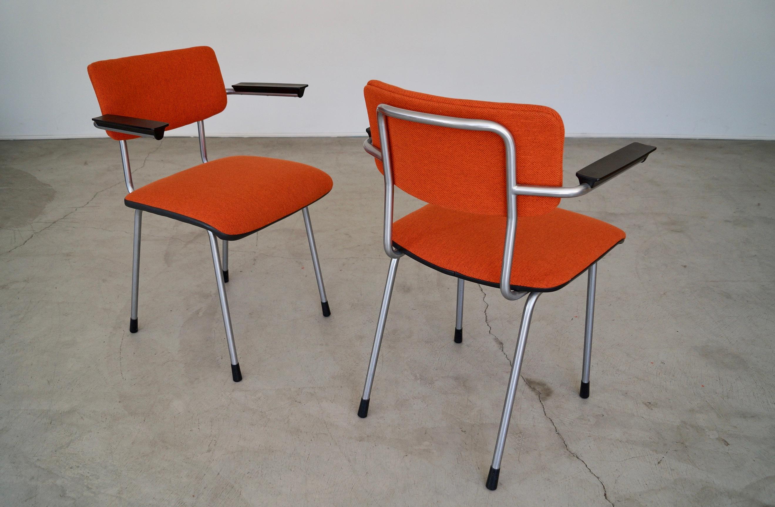 1950's Mid-Century Dutch Modern Armchairs - a Pair For Sale 2