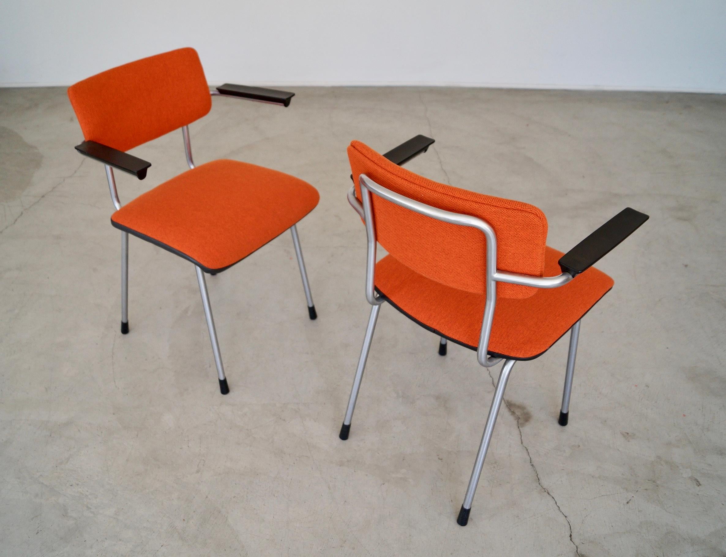 1950's Mid-Century Dutch Modern Armchairs - a Pair For Sale 3