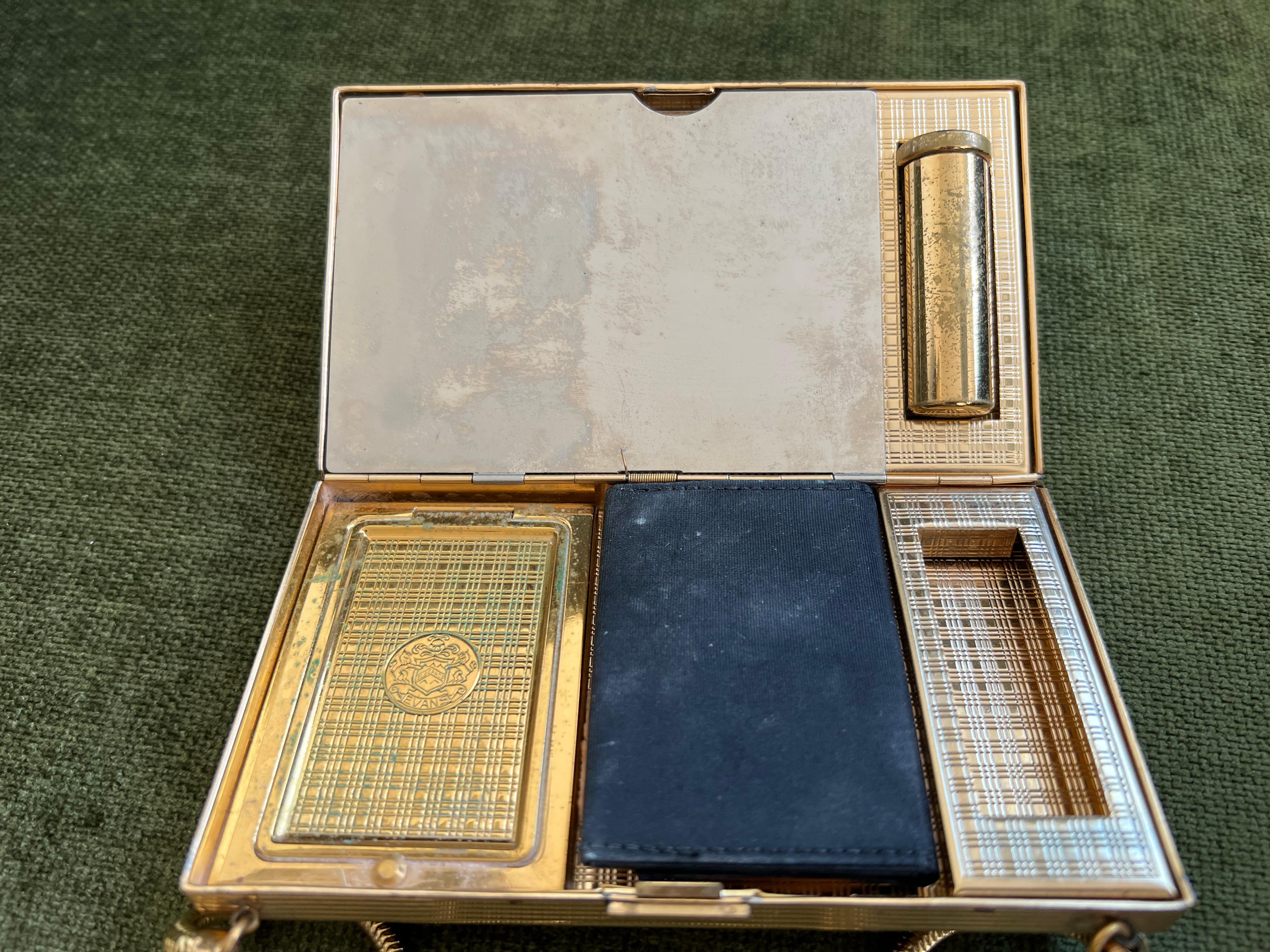 Kit da polso compatto e portasigarette Evans del Mid-Century degli anni '50 in vendita 3