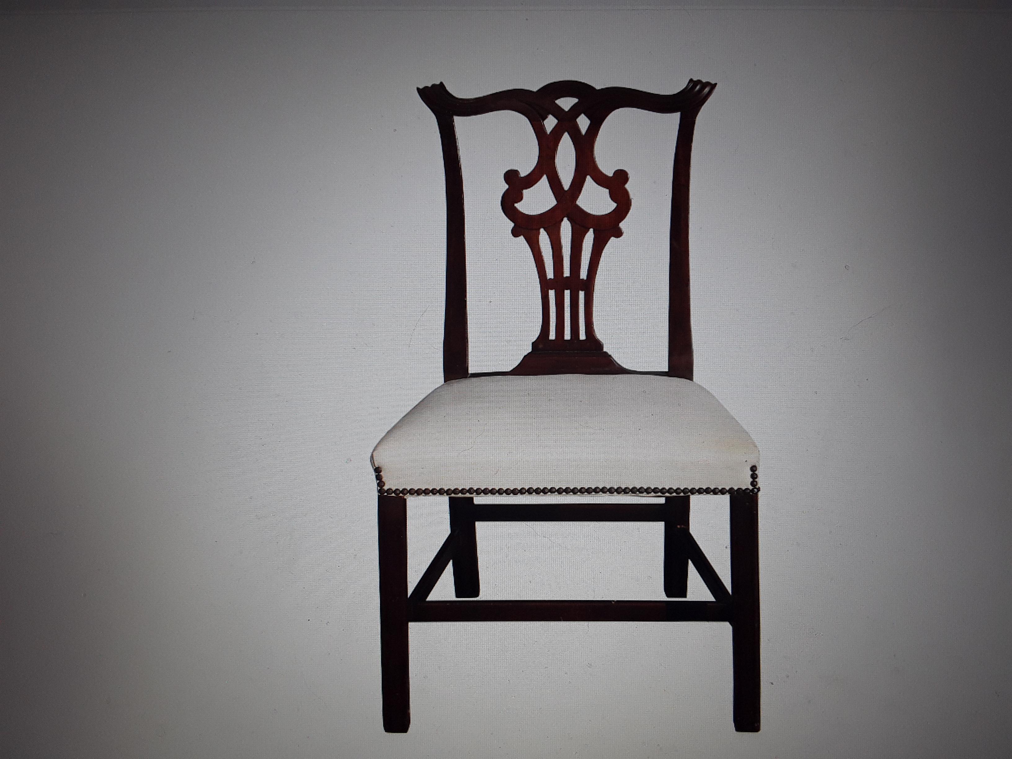 1950's Mid Century Expertly Carved Chippendale style Accent/ Side Chair For Sale 6