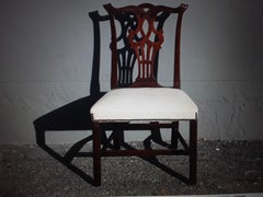 1950's Mid Century Expertly Carved Chippendale style Accent/ Side Chair