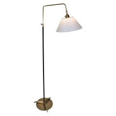 1950s Midcentury French Adjustable Bronze Floor Lamp