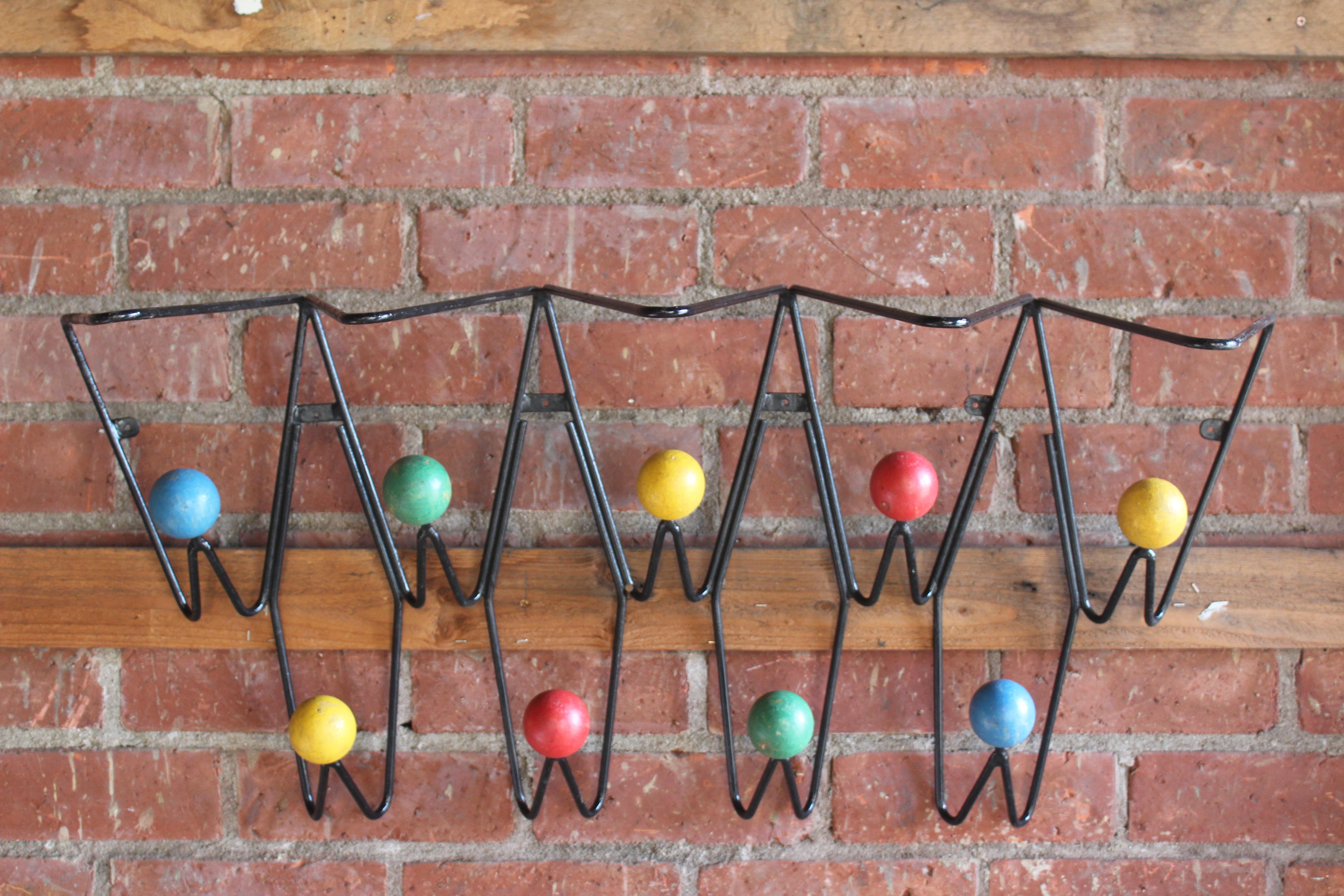 1950s Mid-Century French Modernist Coat Rack by Roger Feraud 4