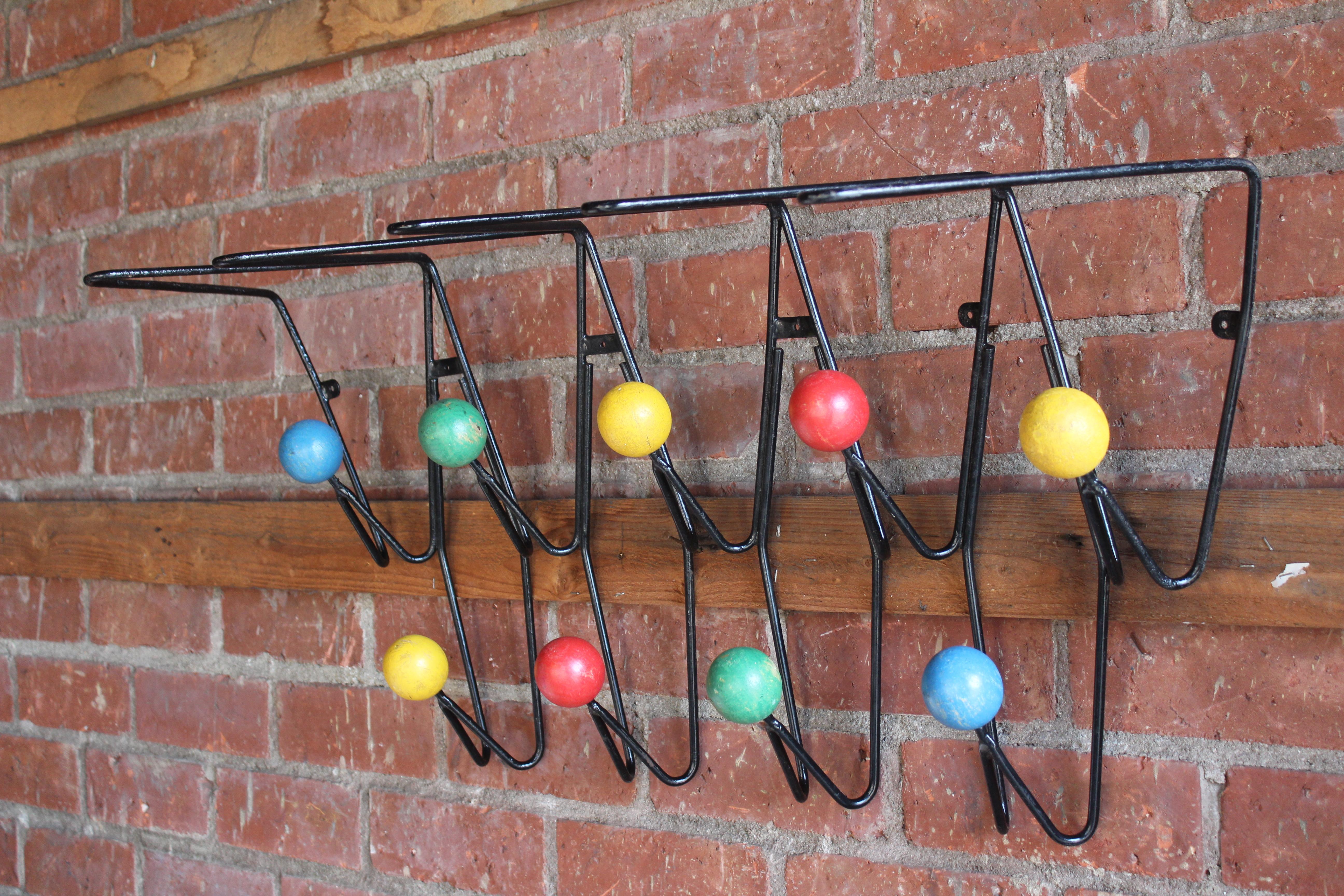 1950s Mid-Century French Modernist Coat Rack by Roger Feraud In Good Condition In Los Angeles, CA