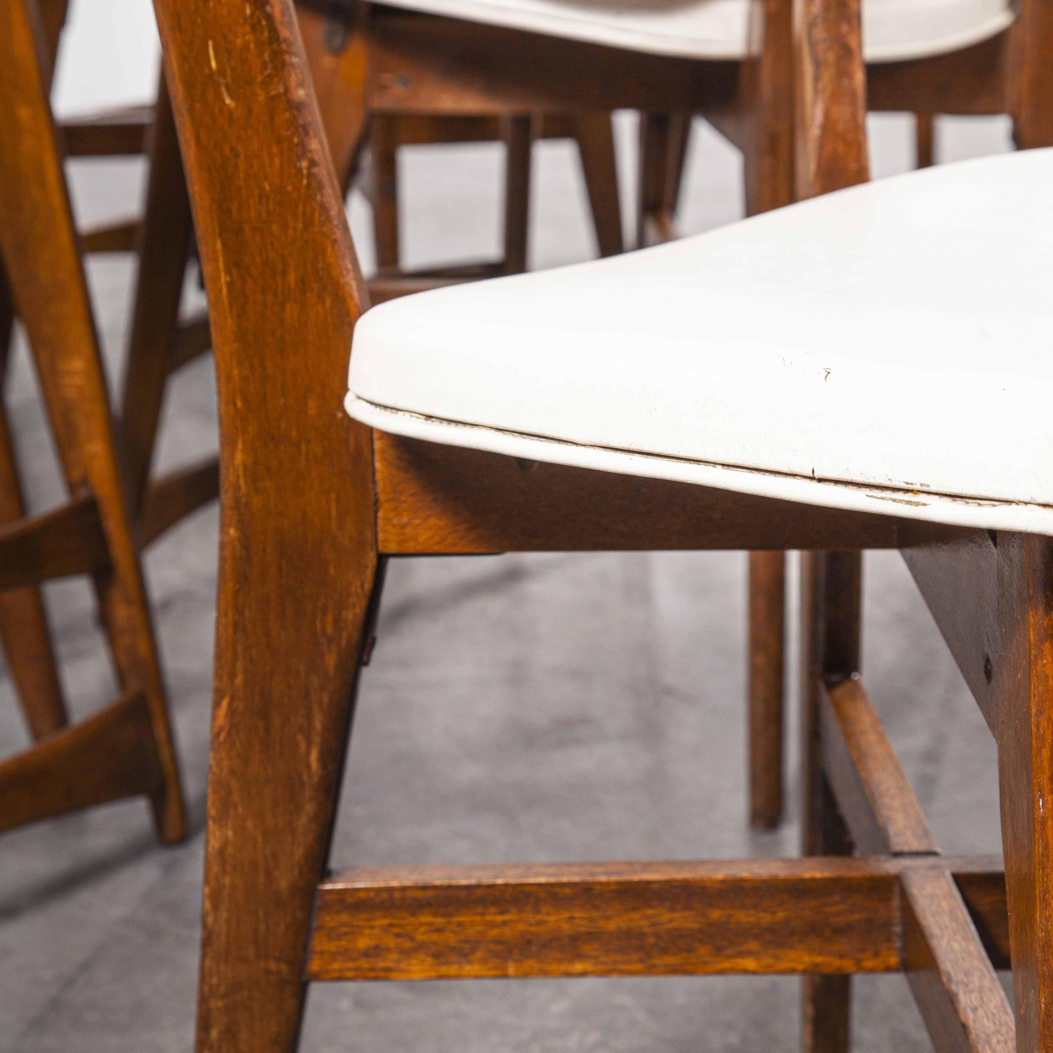 1950s Midcentury French Upholstered Dining Chairs, Set of Fourteen In Good Condition In Hook, Hampshire