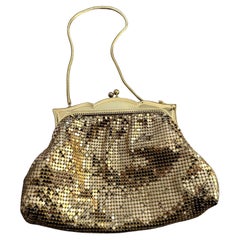 1950s Mid-Century Gold Metal Italian Evening Bag
