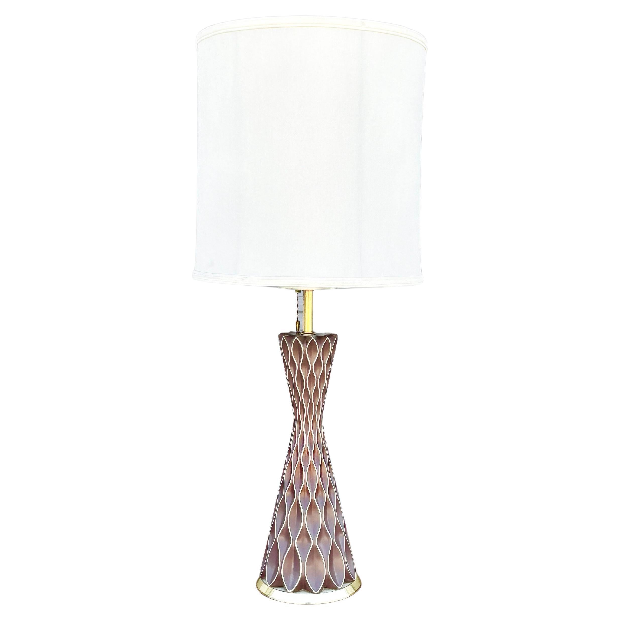 Lampada a nido d'ape del 1950 di Gerald Thurston per Lightolier in vendita