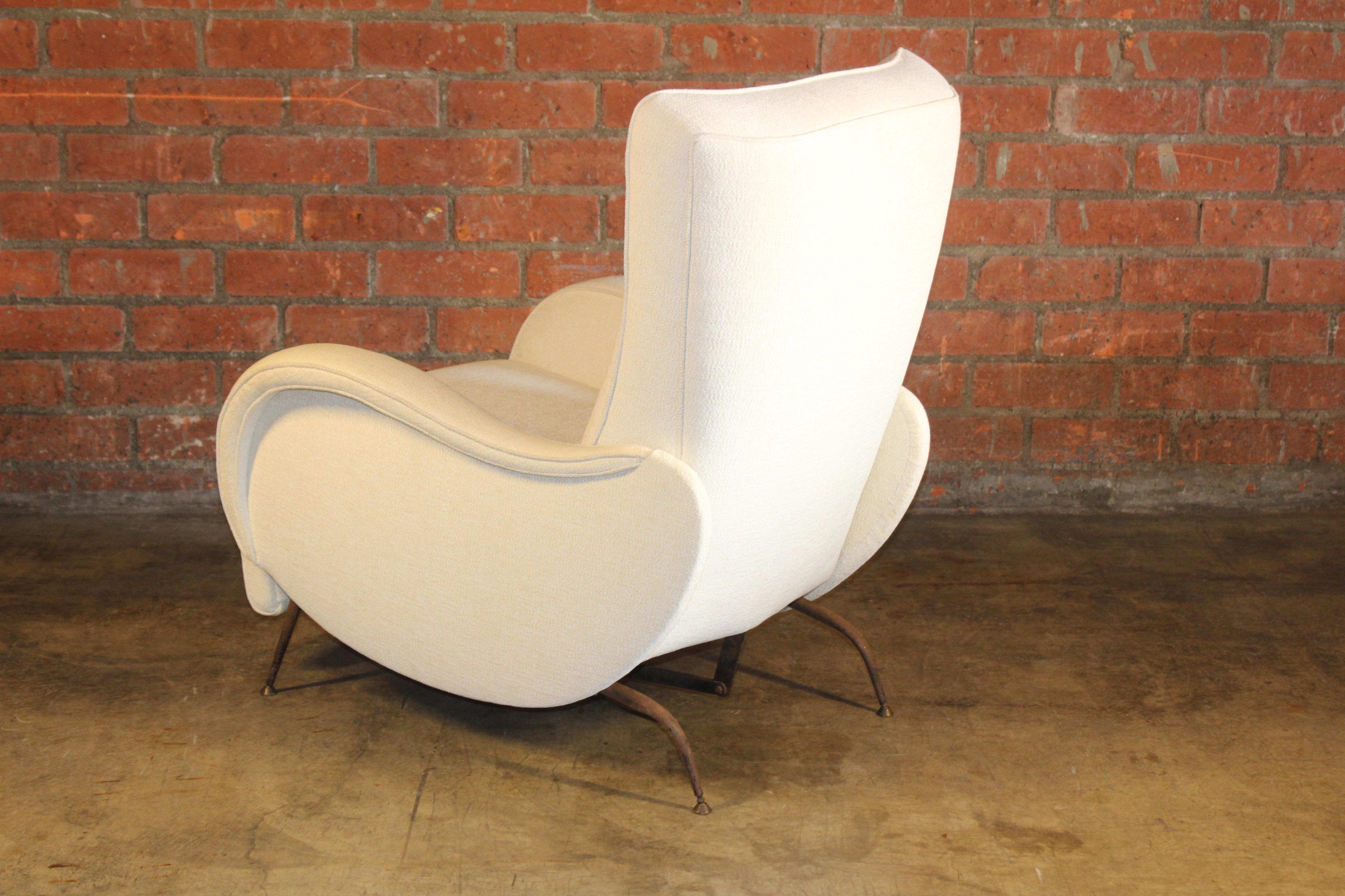 1950s Mid Century Italian Lounge Chair For Sale 9