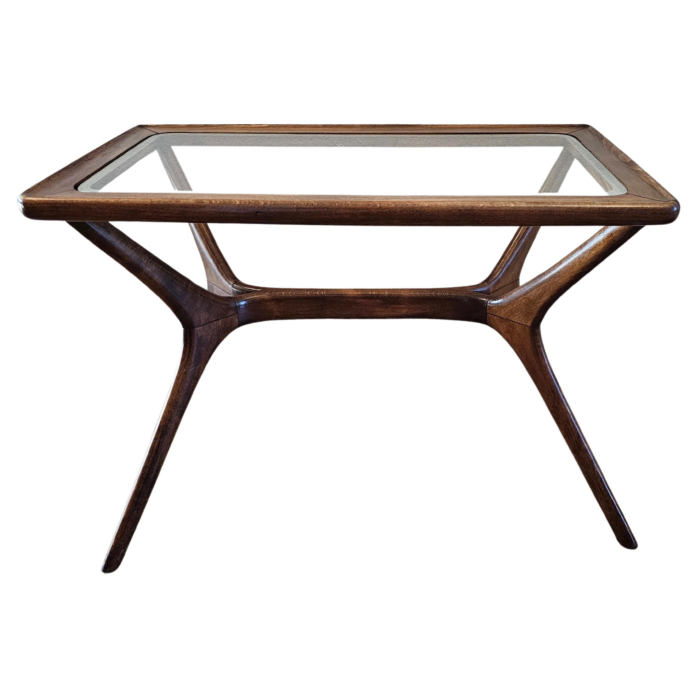 1950s Mid-Century Italian Modern Ico Parisi Style Sculptural Side Table  For Sale