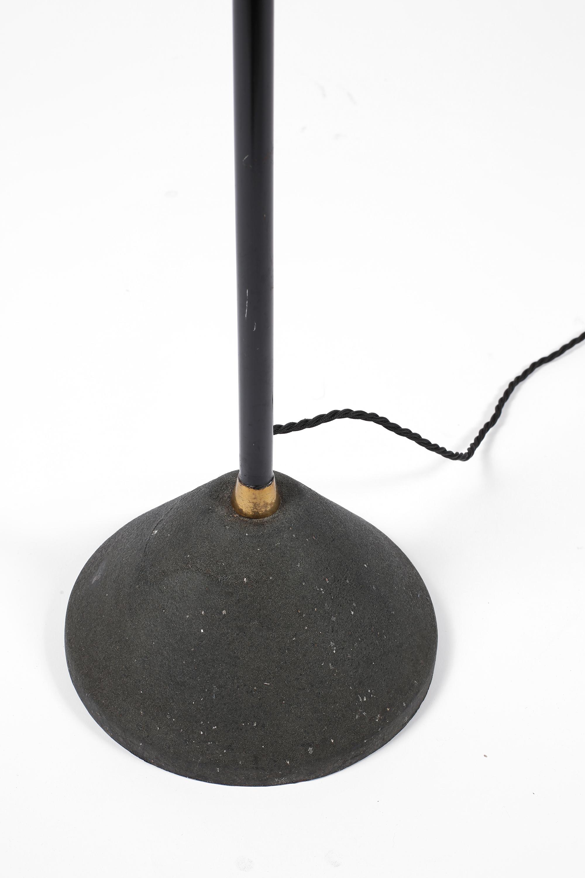 1950s Mid Century Italian Red Floor Lamp For Sale 2