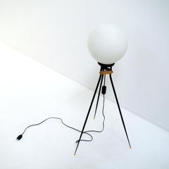 1950s Mid Century Italian Tripod Floor Lamp