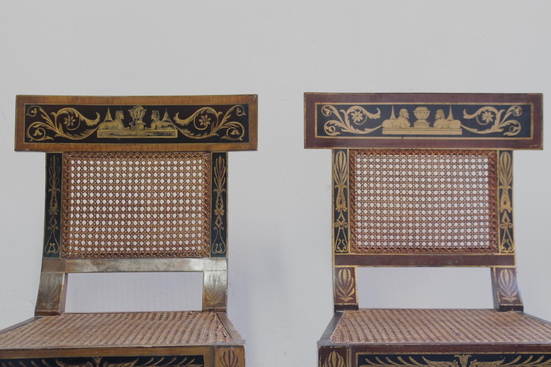 Klismos-Stuhl aus Holz im Mid-Century-Stil nach Benjamin Latrobe, 1950er Jahre im Angebot 2