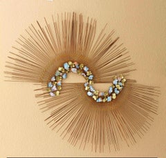 1960s Mid Century Modern Abstract Metal "Wall Jewelry" Sculpture Harry Bertoia