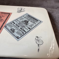 Vide-Poche italiano de cerámica Albisola de mediados de siglo 1950 de Ivos Pacetti