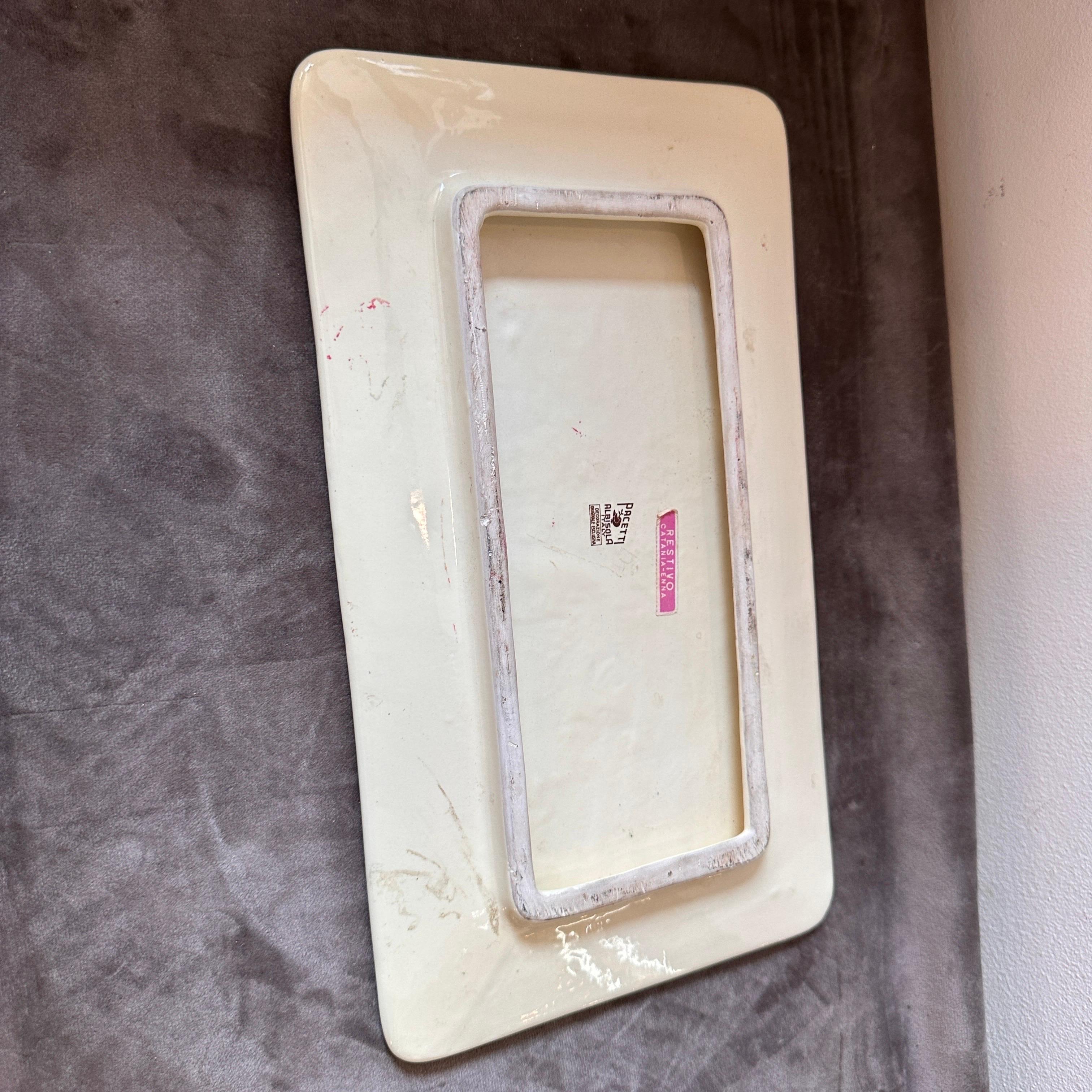 1950s Mid-Century Modern Albisola Ceramic Italian Vide-Poche by Ivos Pacetti For Sale 5