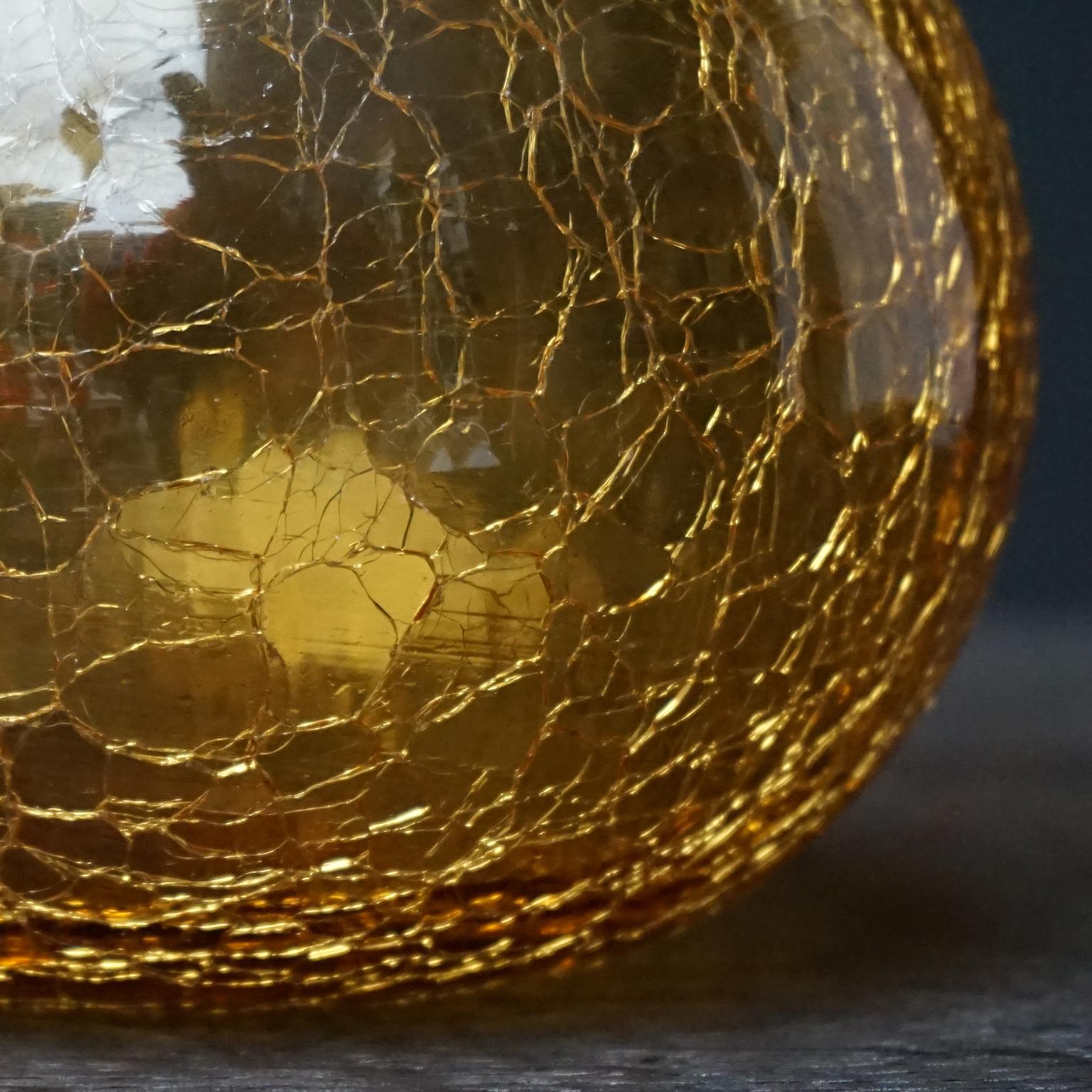 blenko amber decanter