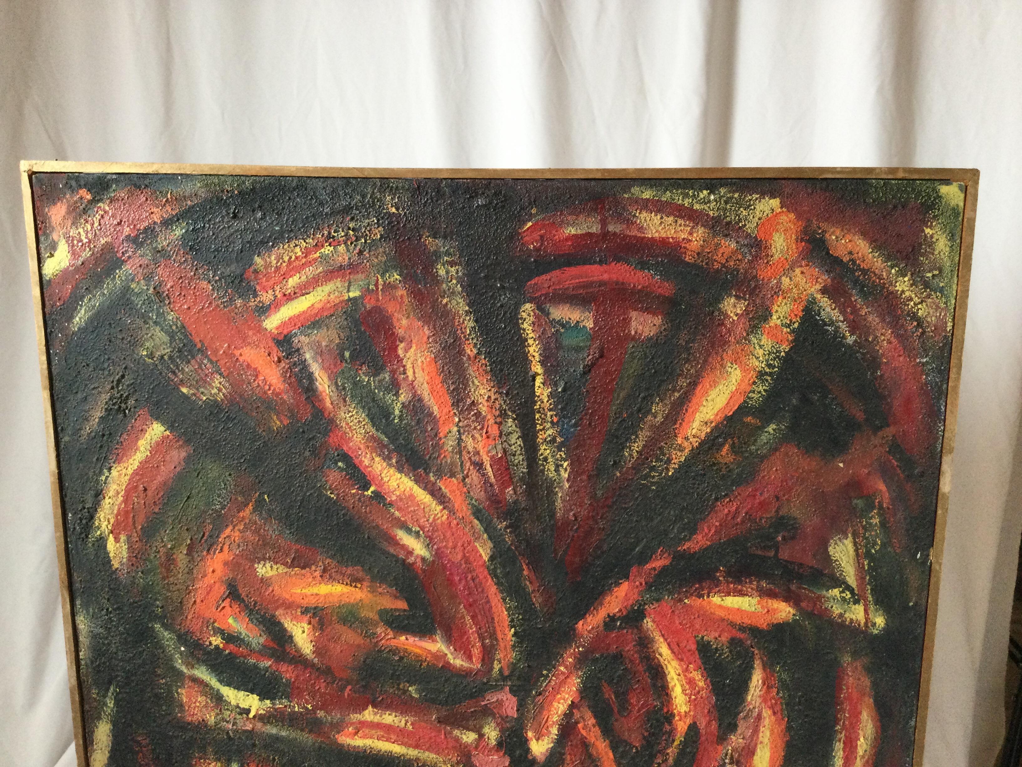 1950's Mid-Century Modern American School Abstract Painting 1
