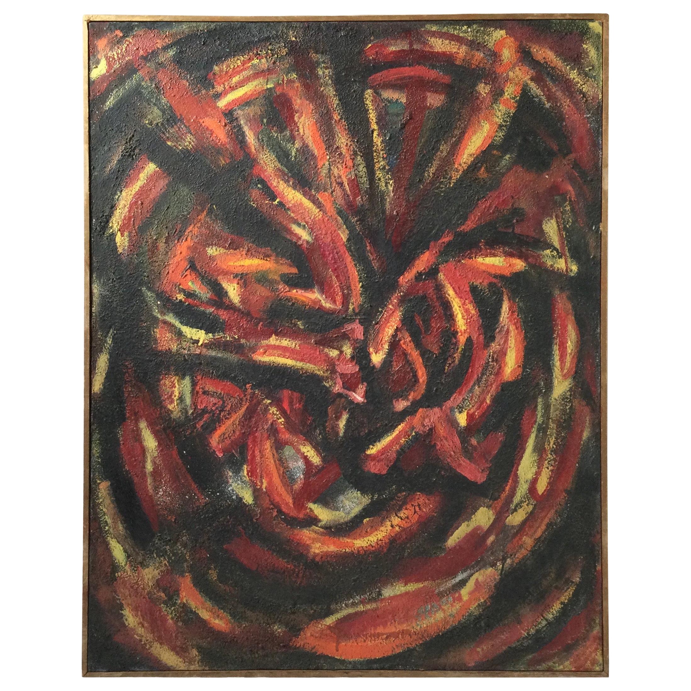 1950's Mid-Century Modern American School Abstract Painting