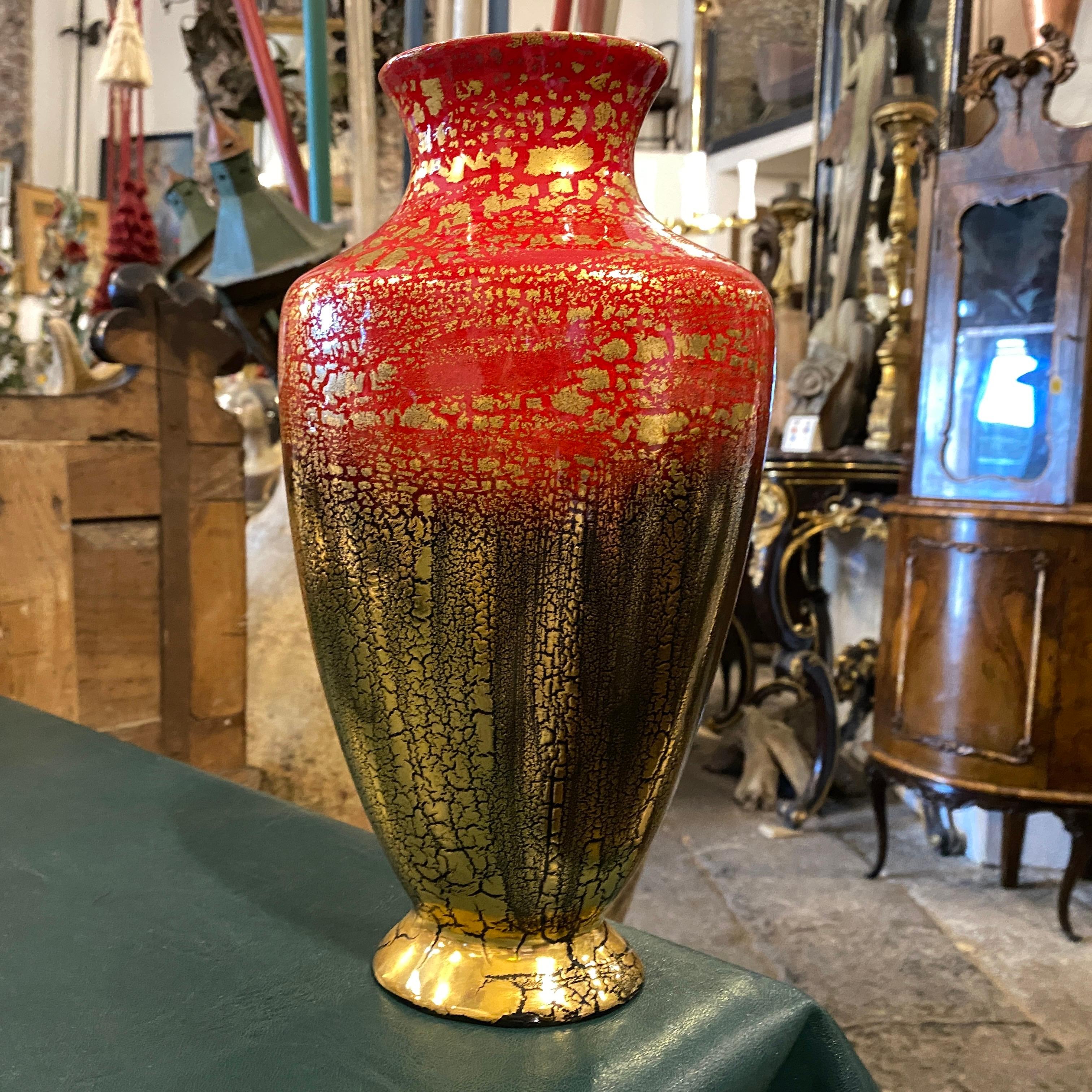 1950s Mid-Century Modern Animalier Ceramic Italian Vase by La Donatella In Good Condition In Aci Castello, IT