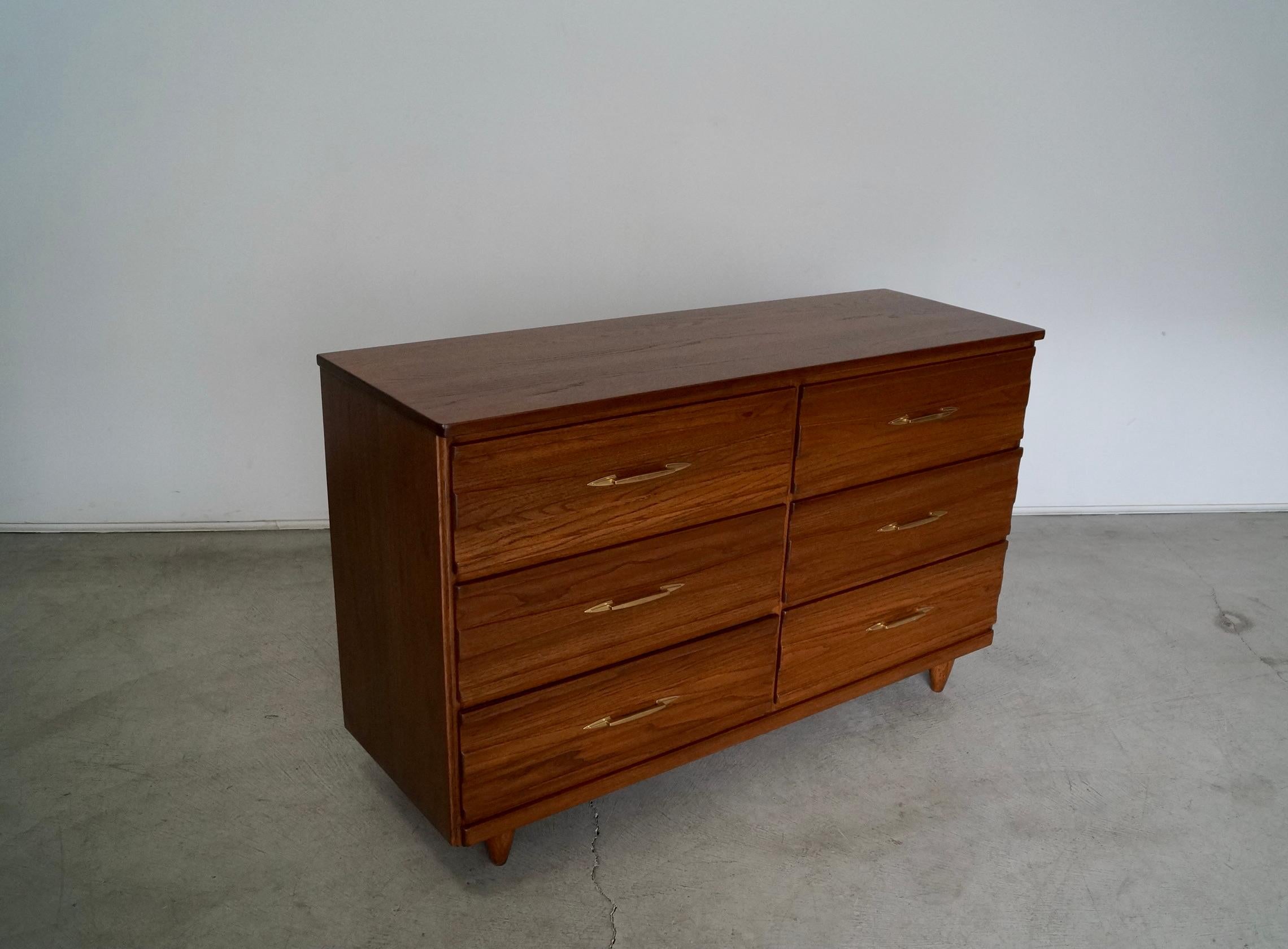 Brass 1950's Mid-Century Modern Atomic Dresser For Sale
