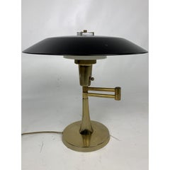 1950s Mid-Century Modern Atomic Saucer Desk Lamp