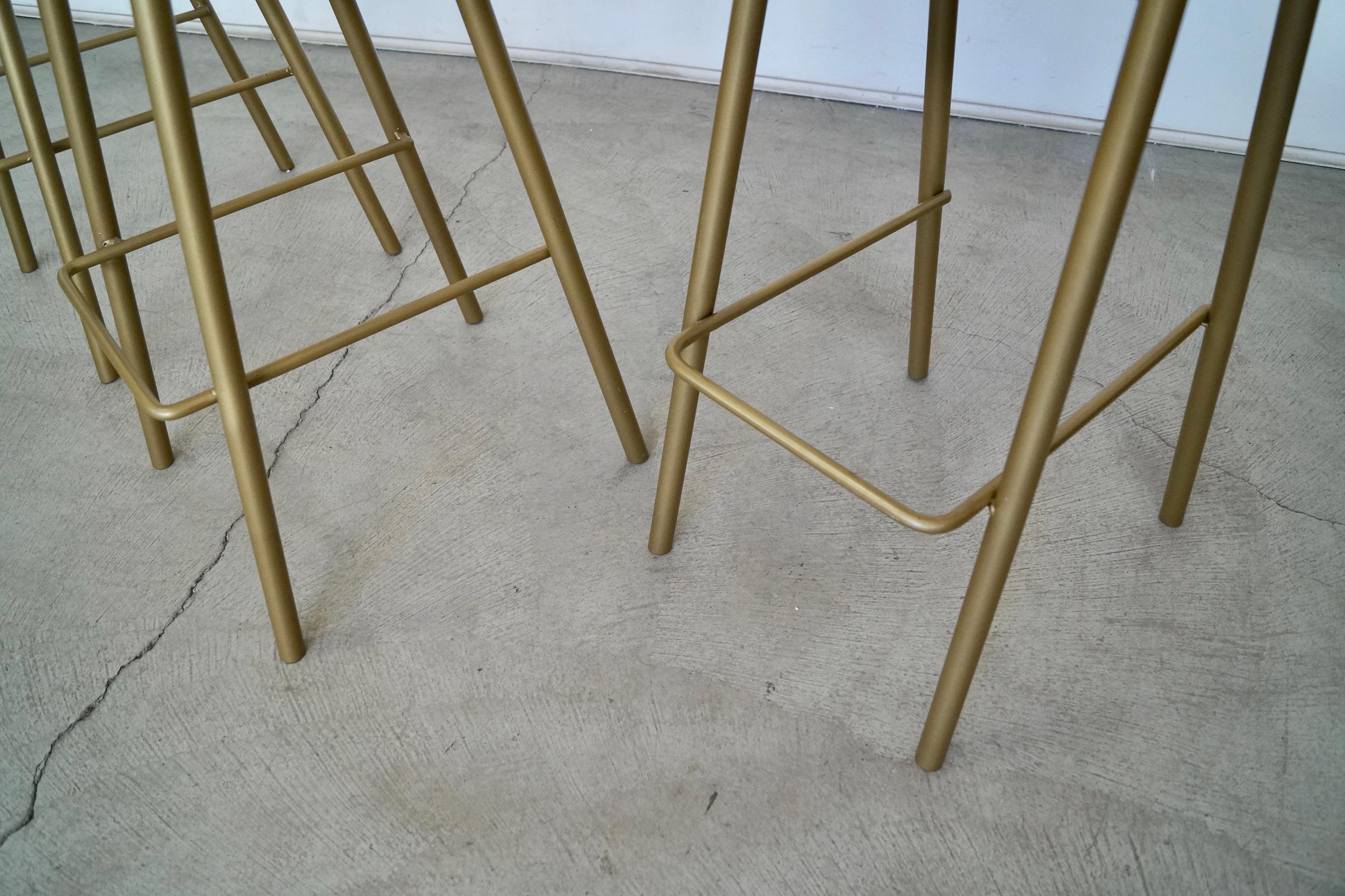1950's Mid-Century Modern Bar Stools by Vista of California - Set of Three For Sale 13