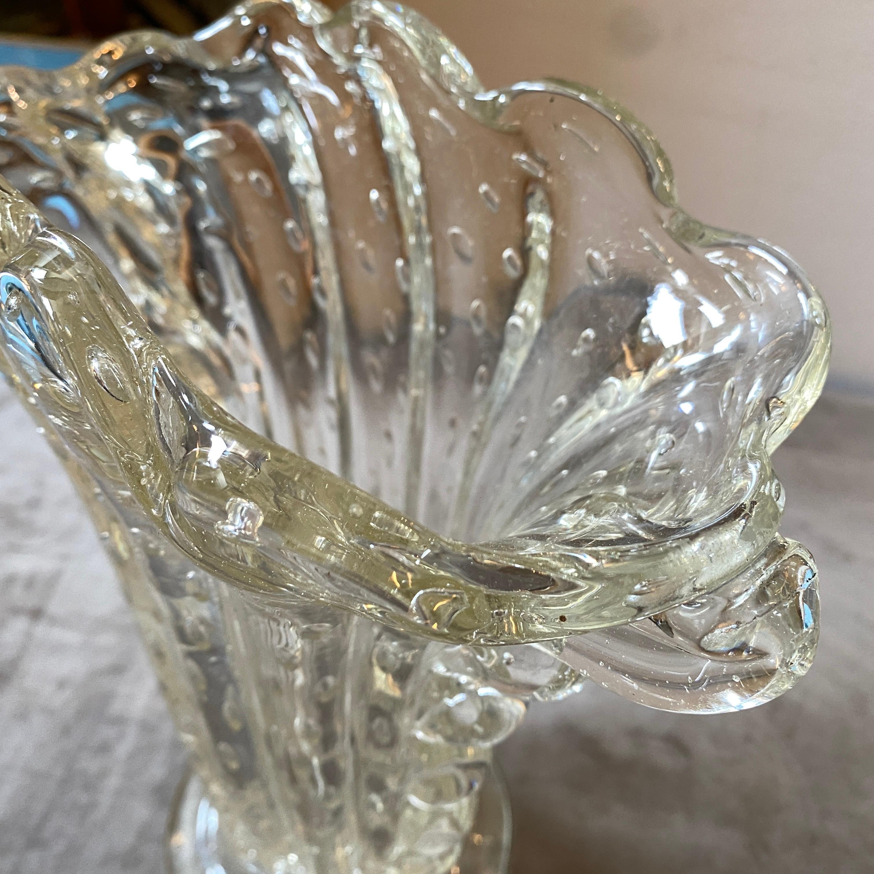 1950s Mid-Century Modern Barovier Murano Glass Vase 4