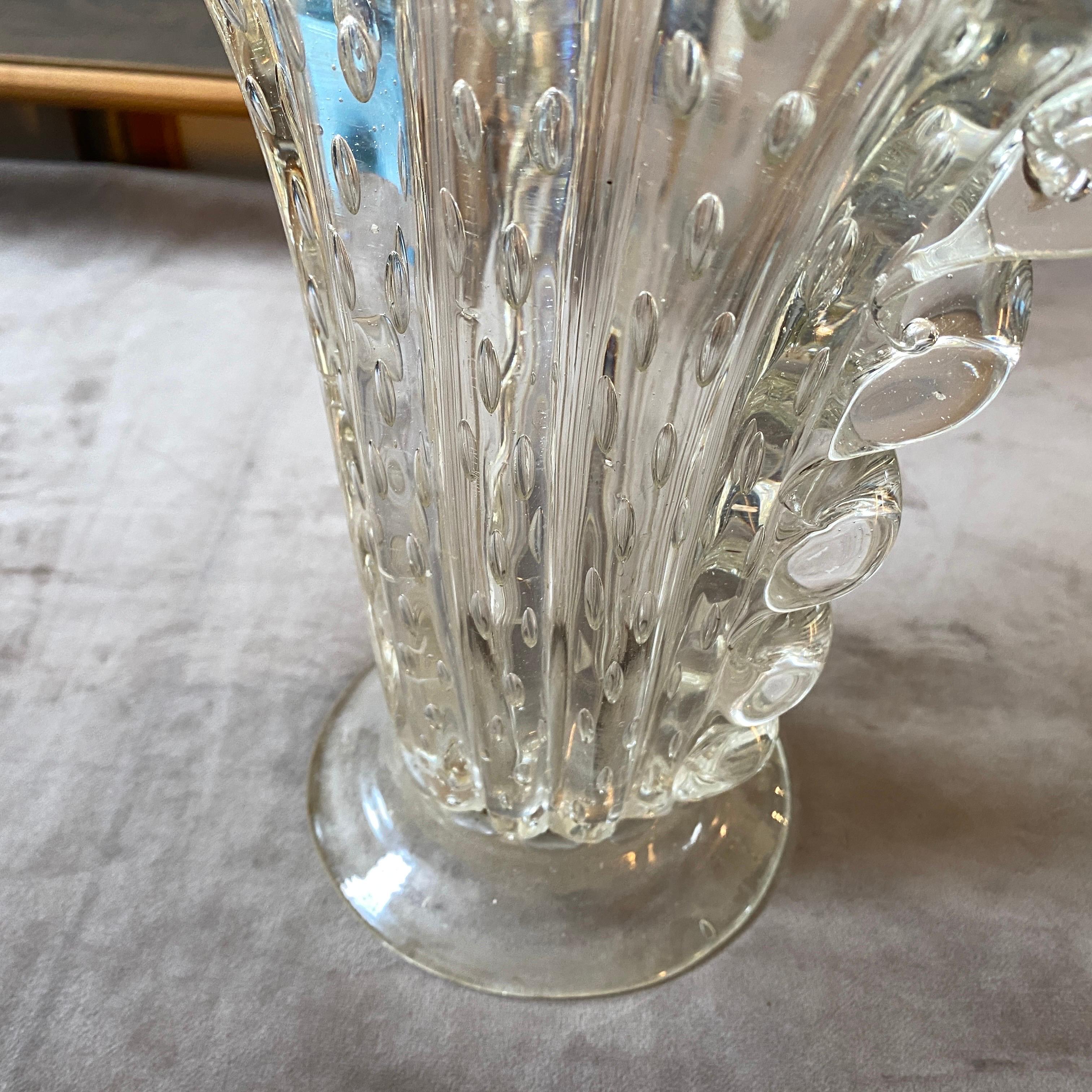 1950s Mid-Century Modern Barovier Murano Glass Vase 7