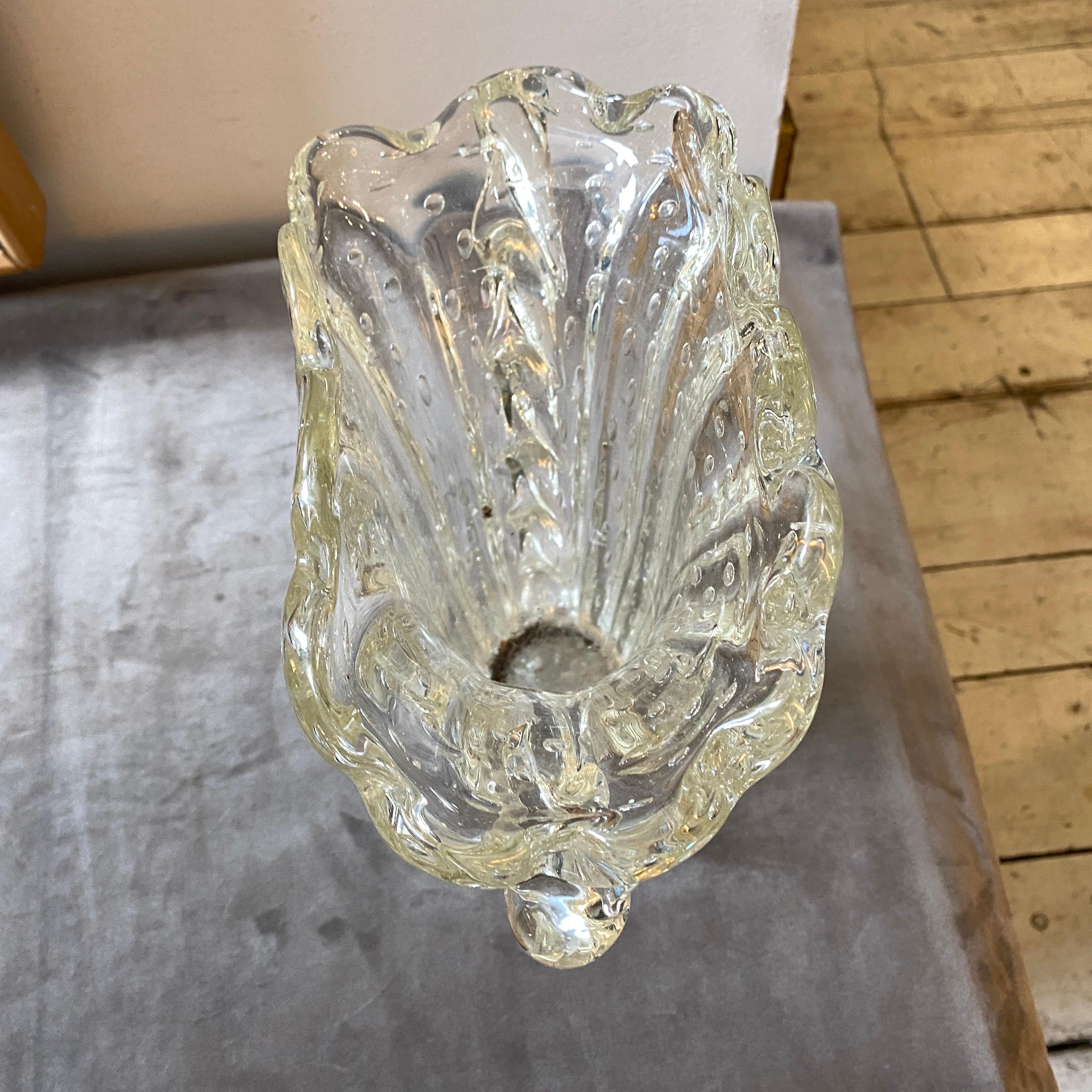 1950s Mid-Century Modern Barovier Murano Glass Vase 1