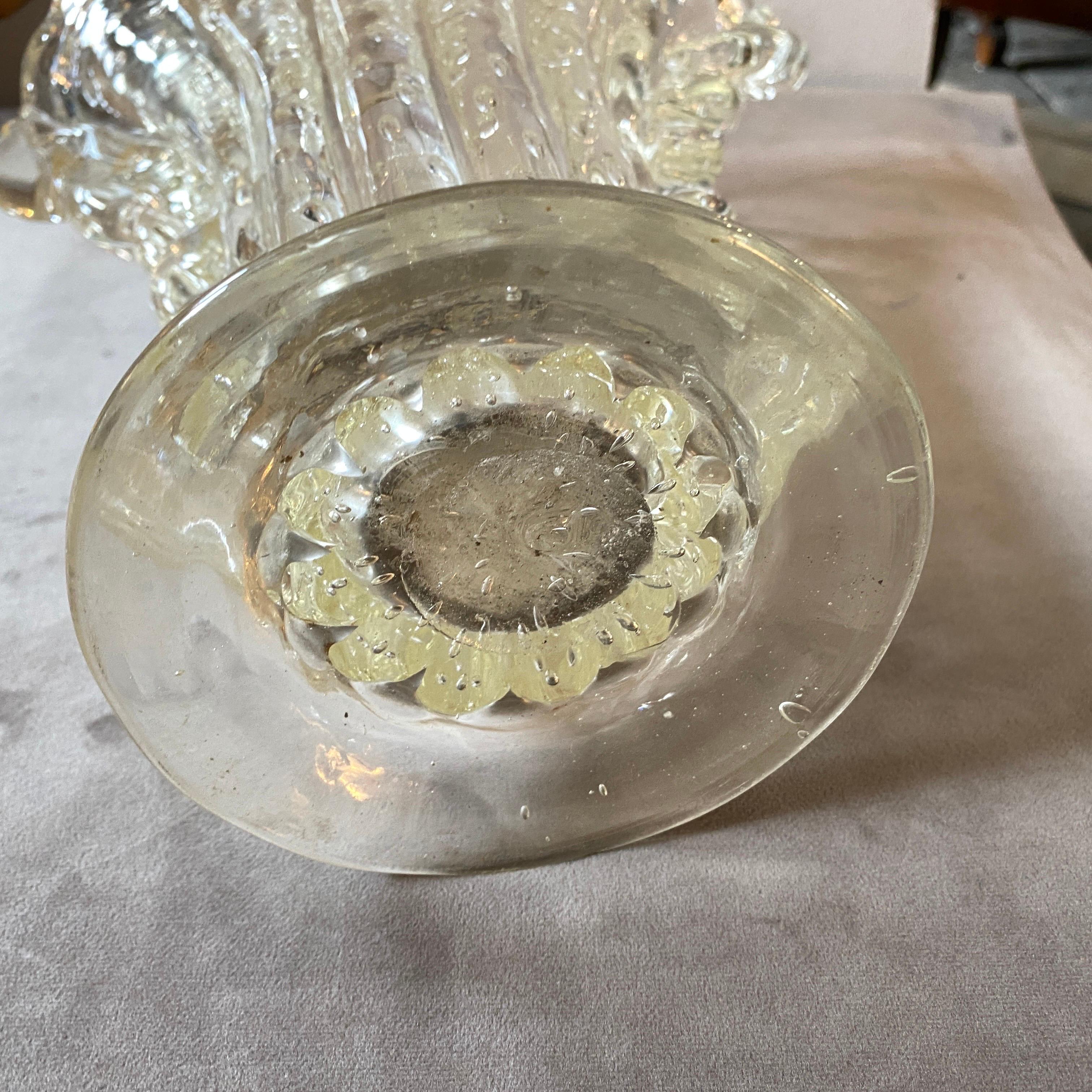 1950s Mid-Century Modern Barovier Murano Glass Vase 3