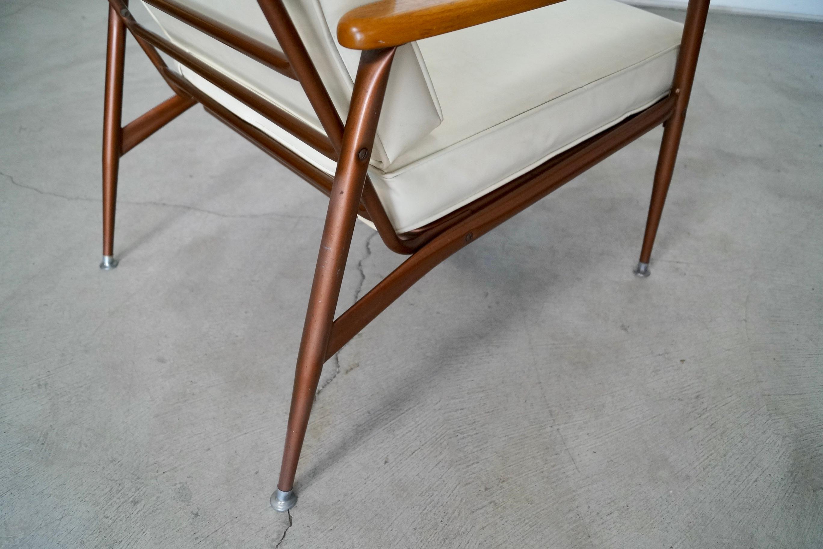 1950's Mid-Century Modern Baumritter Lounge Chair For Sale 12