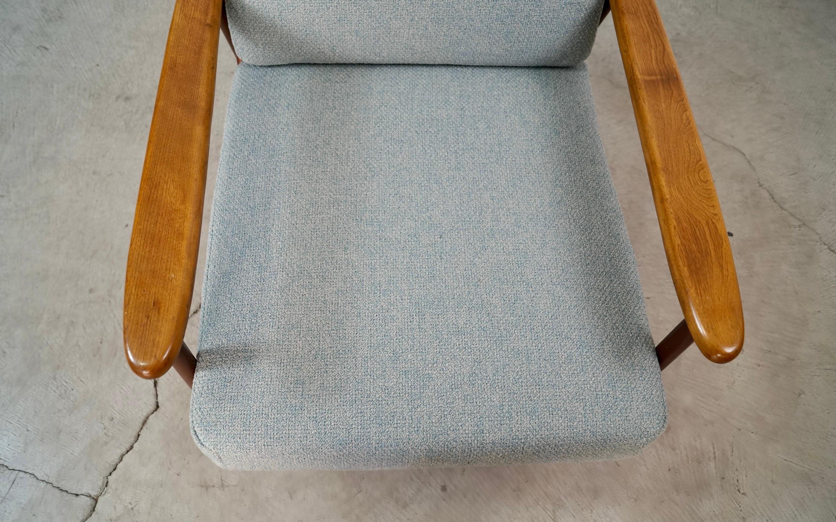 Sedia da salotto in metallo e legno Baumritter, stile metà del secolo scorso in vendita 8