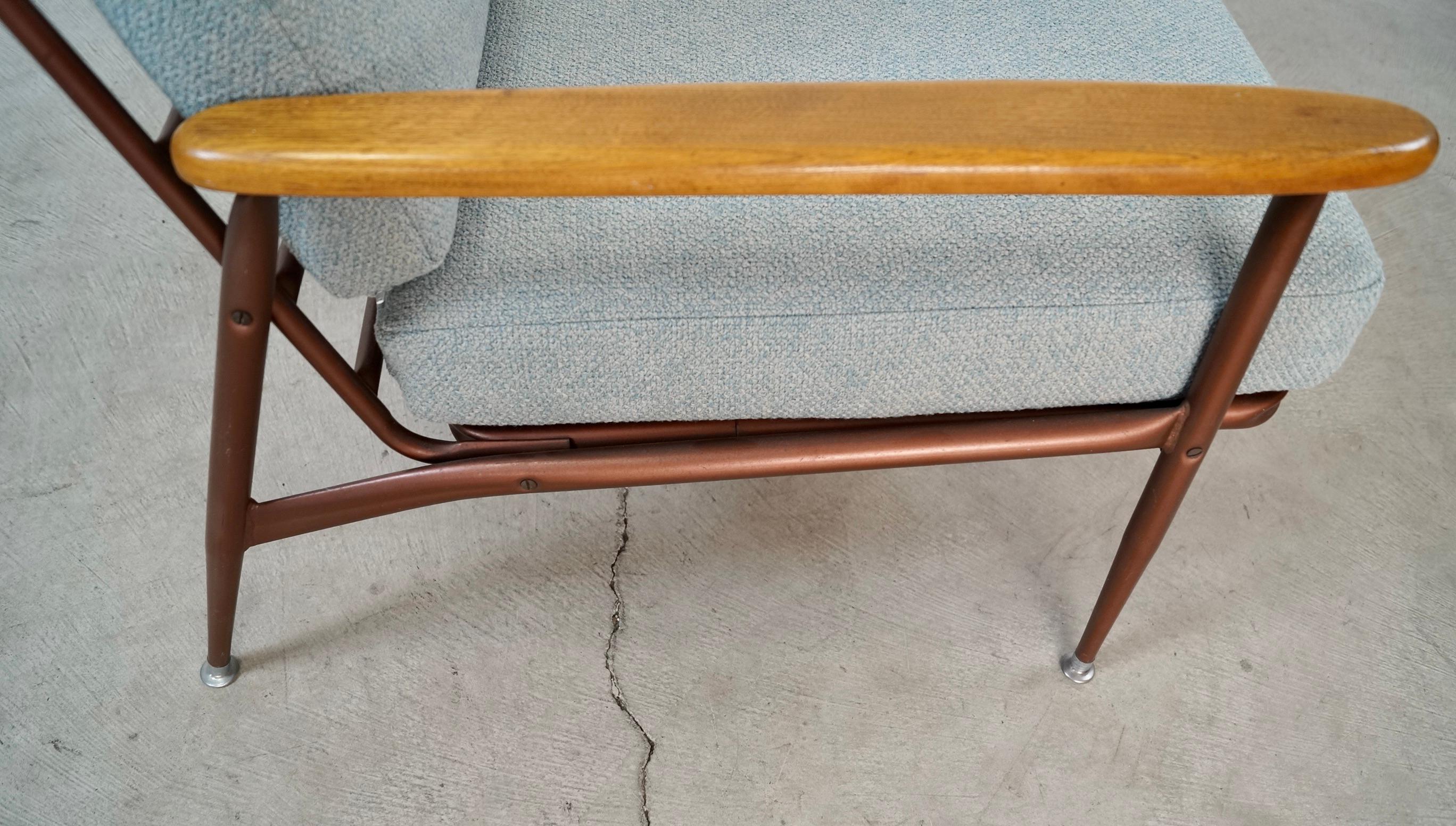 Sedia da salotto in metallo e legno Baumritter, stile metà del secolo scorso in vendita 11