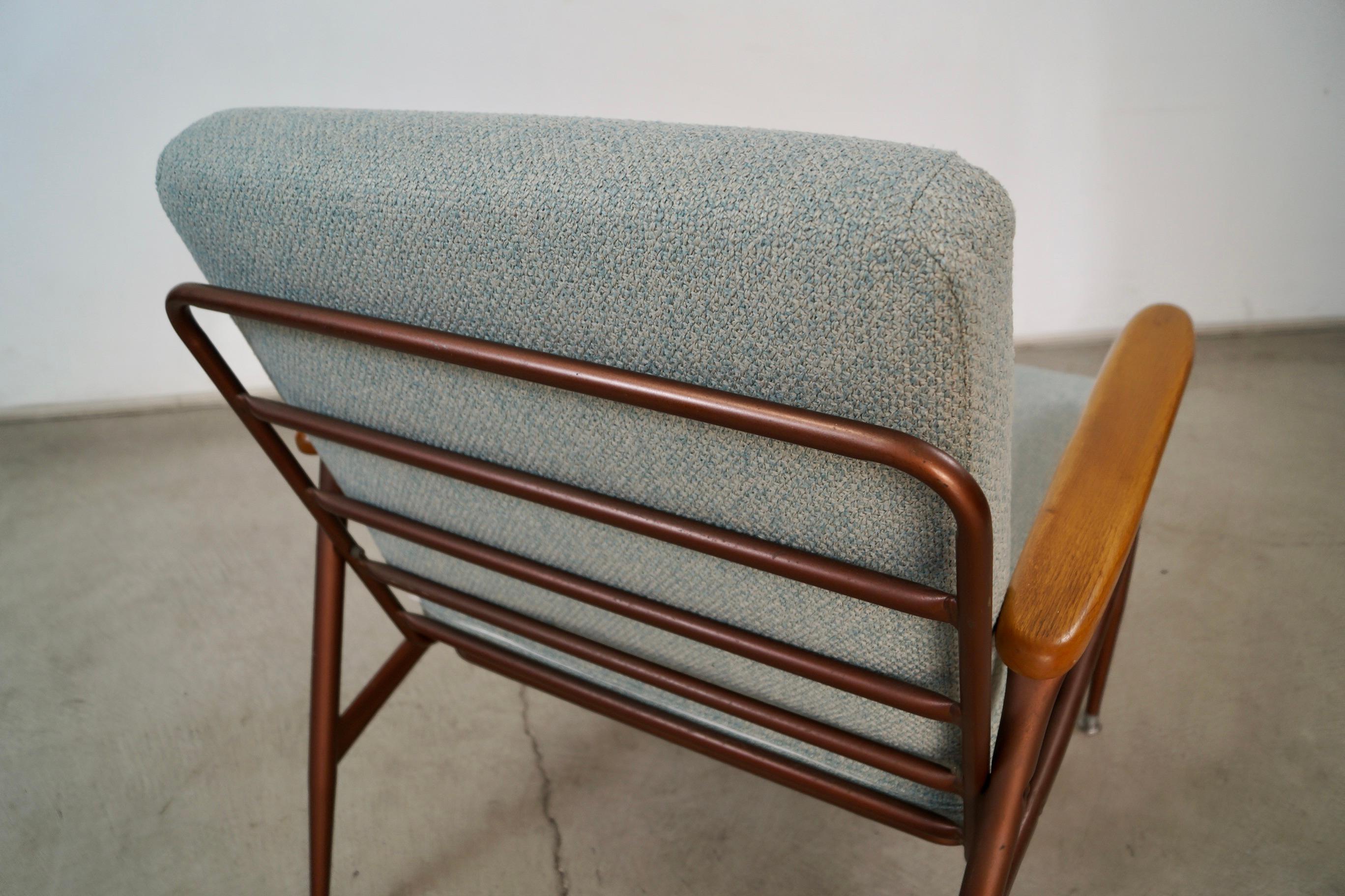 Sedia da salotto in metallo e legno Baumritter, stile metà del secolo scorso in vendita 13
