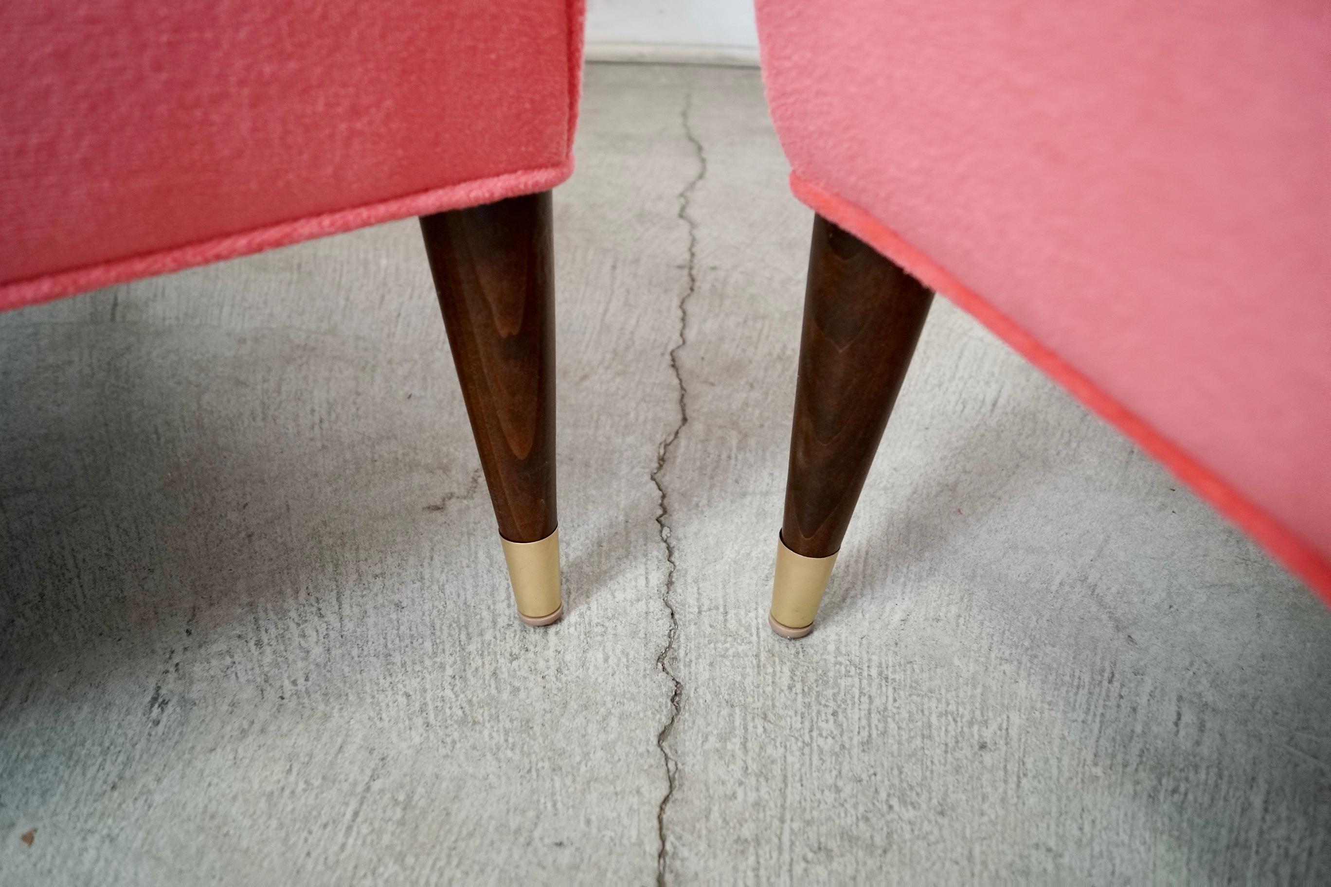 Sillas de salón tipo pantuflas estilo Billy Haines, modernas de mediados de siglo de 1950 - un par en venta 10