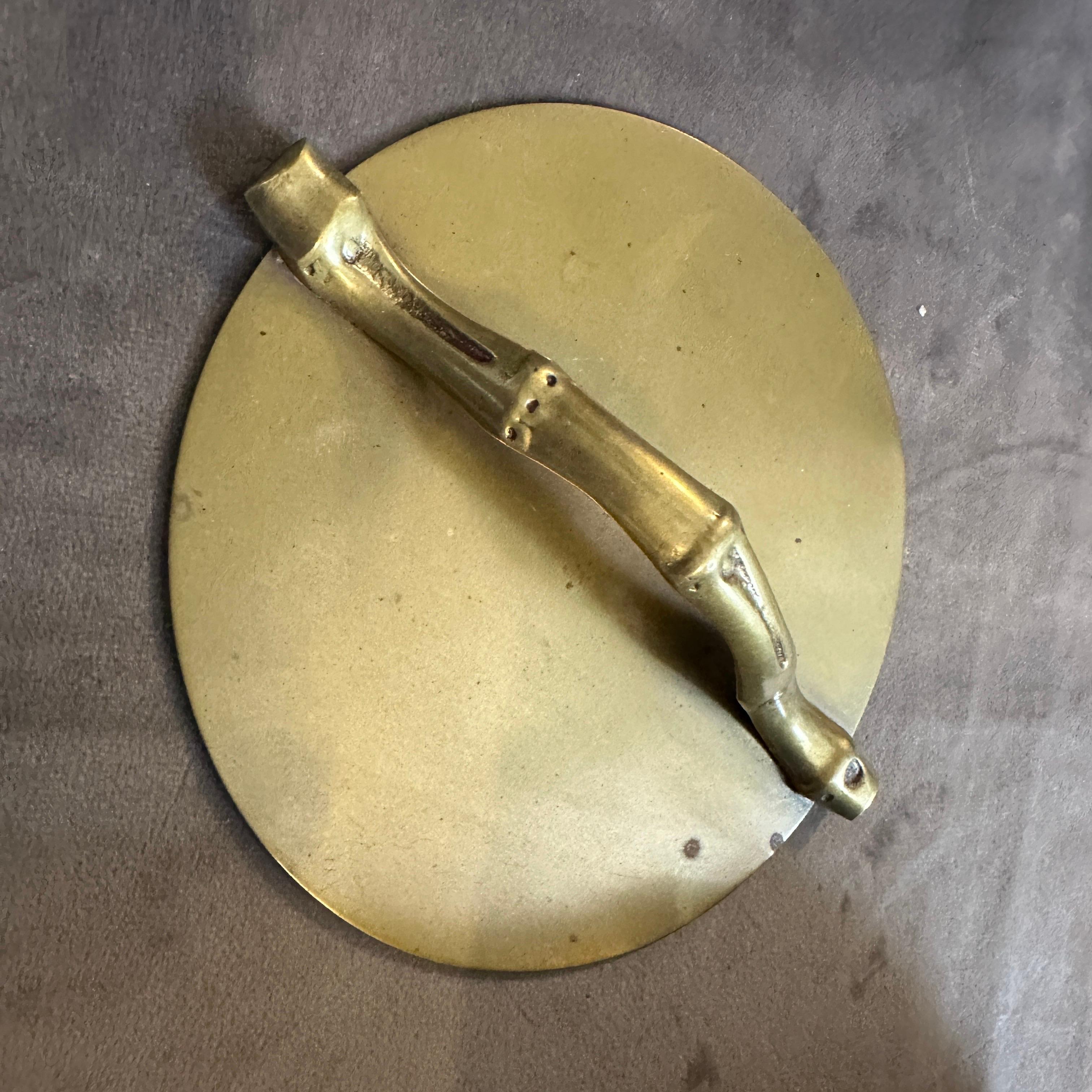 1950er Mid-Century Modern Messing Faux Bambus Detail Französisch Eiskübel (20. Jahrhundert) im Angebot