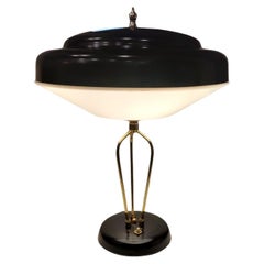1950s Mid-Century Modern Brass Italian Table Lamp