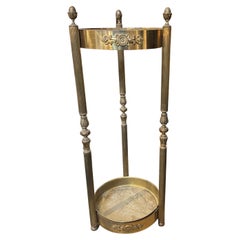 1950s Mid-Century Modern Brass Italian Umbrella Stand