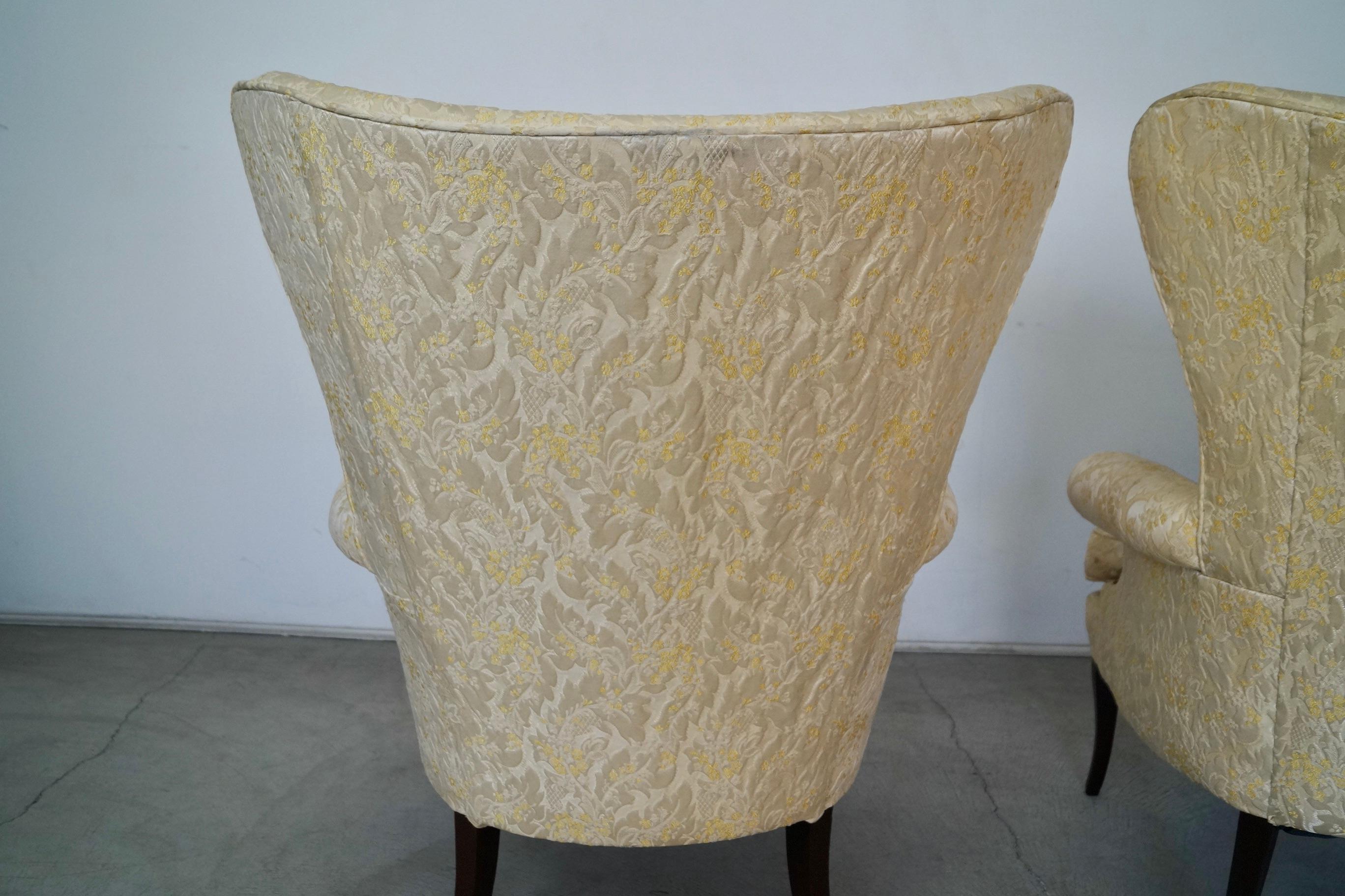 1950s Mid-Century Modern Butterfly Wingback Chairs, a Pair 11