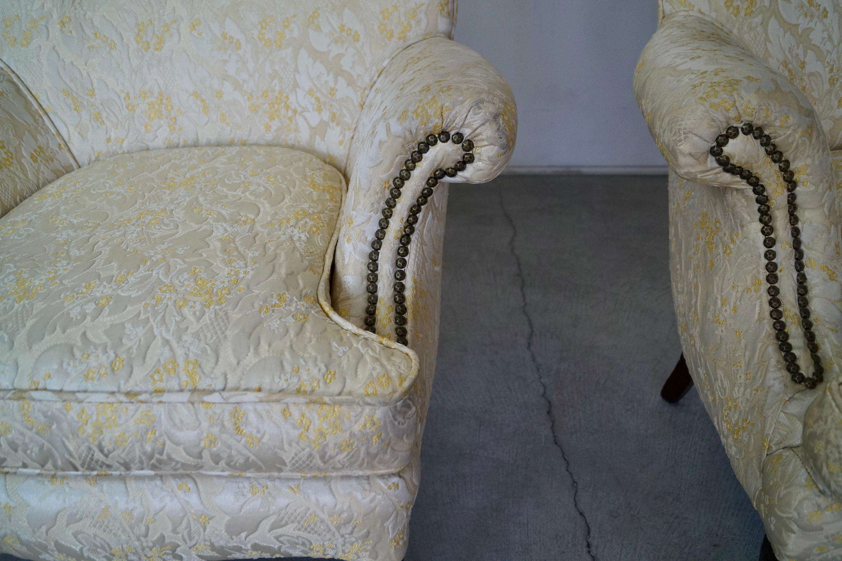 1950s Mid-Century Modern Butterfly Wingback Chairs, a Pair 13