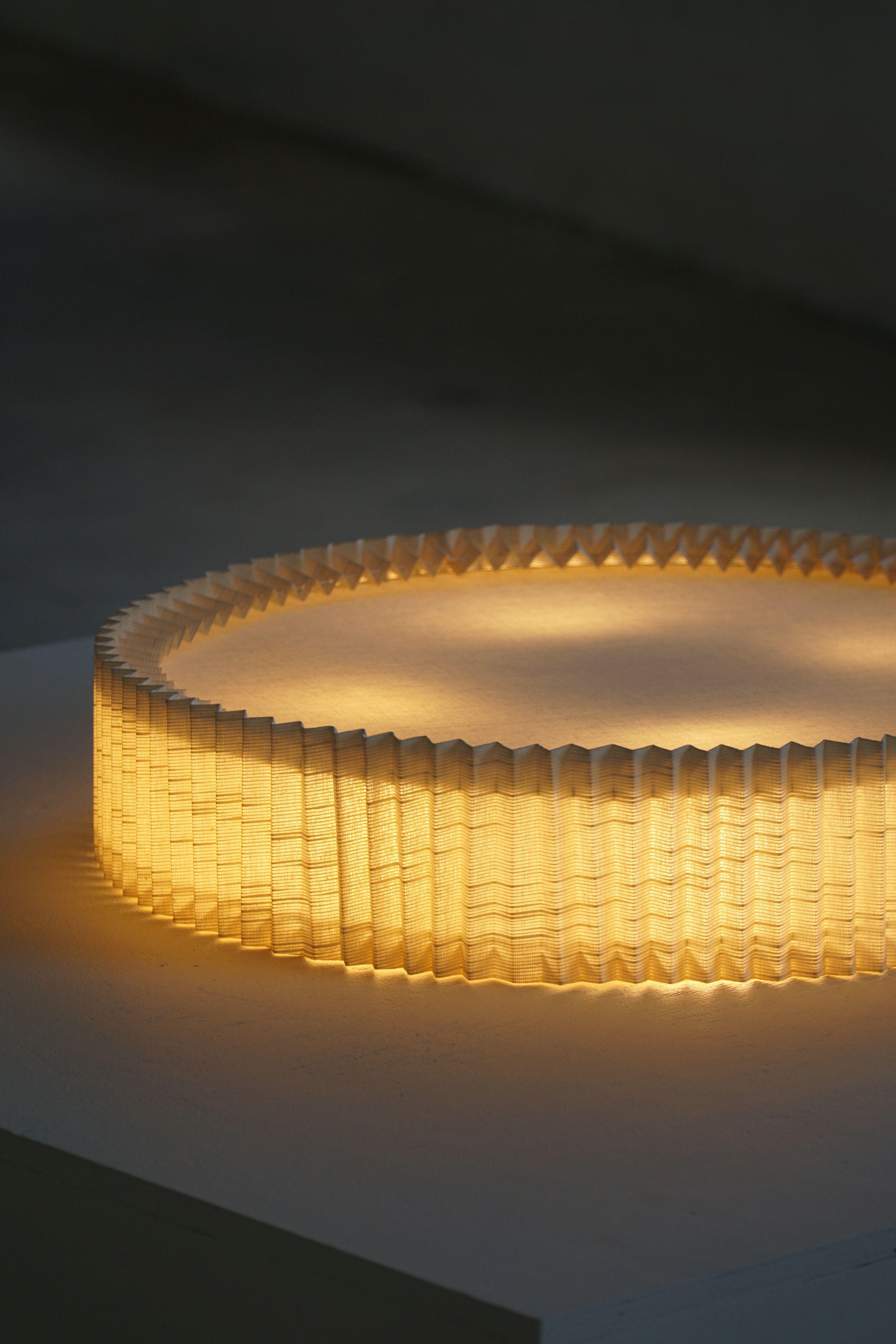 1950s Mid Century Modern Ceiling / Wall Sconce in Linen, Made in Sweden For Sale 3
