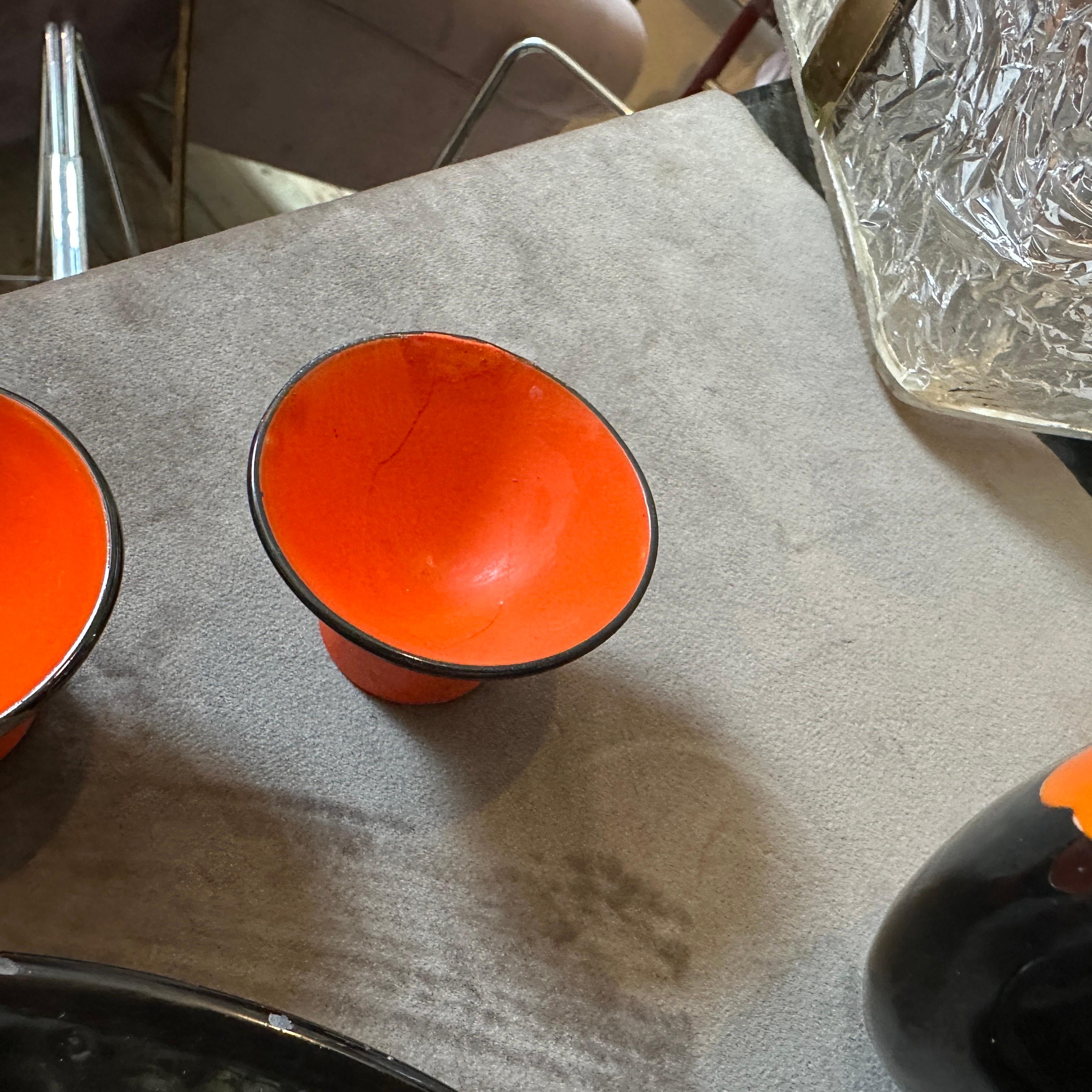 1950er Jahre Mitte des Jahrhunderts Moderne Keramik Italienische Rosolio Set von Rometti im Angebot 1