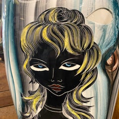 Portaombrelli italiano in ceramica del Mid-Century Modern degli anni '50