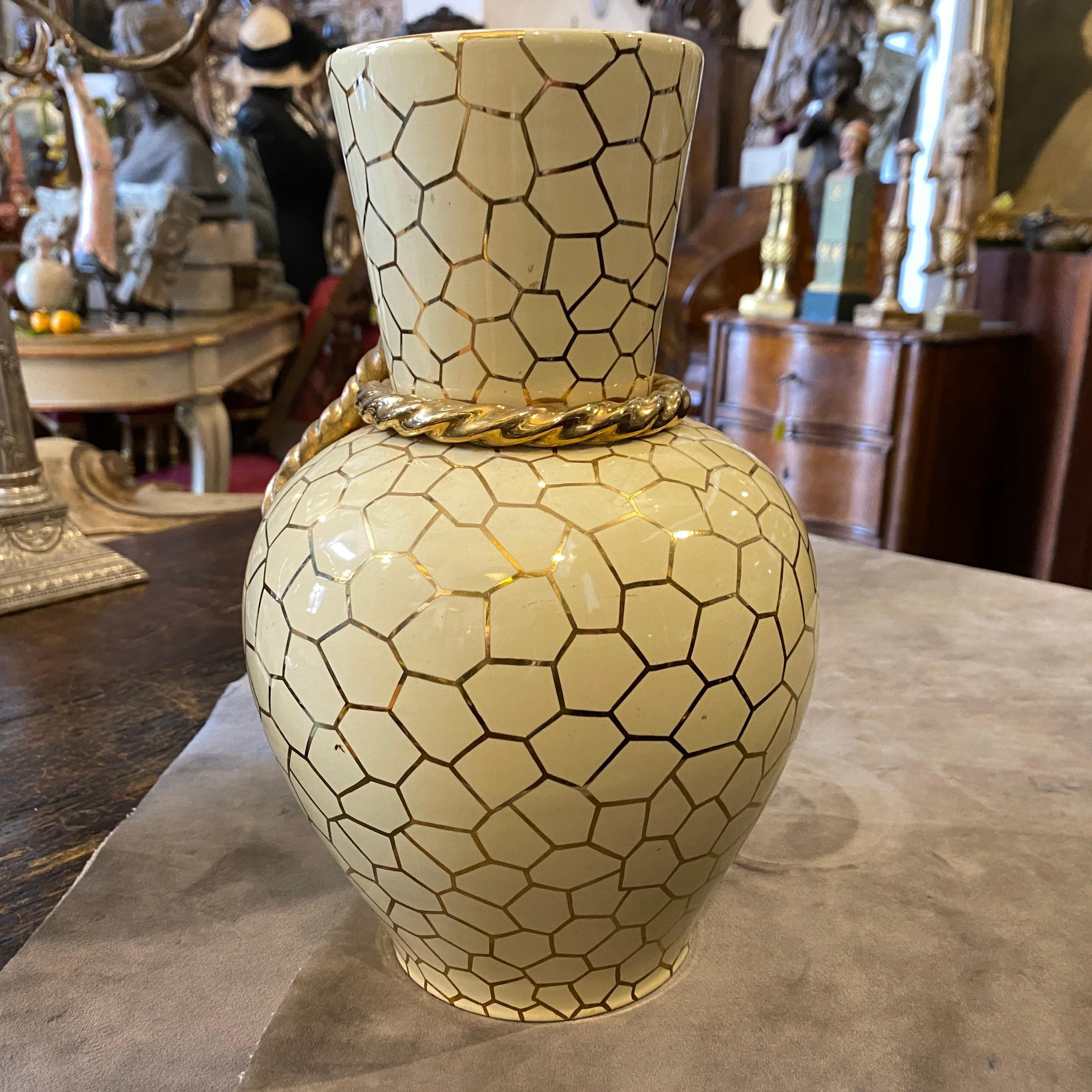 1950s Rometti Umbertide Mid-Century Modern Ceramic Italian Vase  For Sale 2