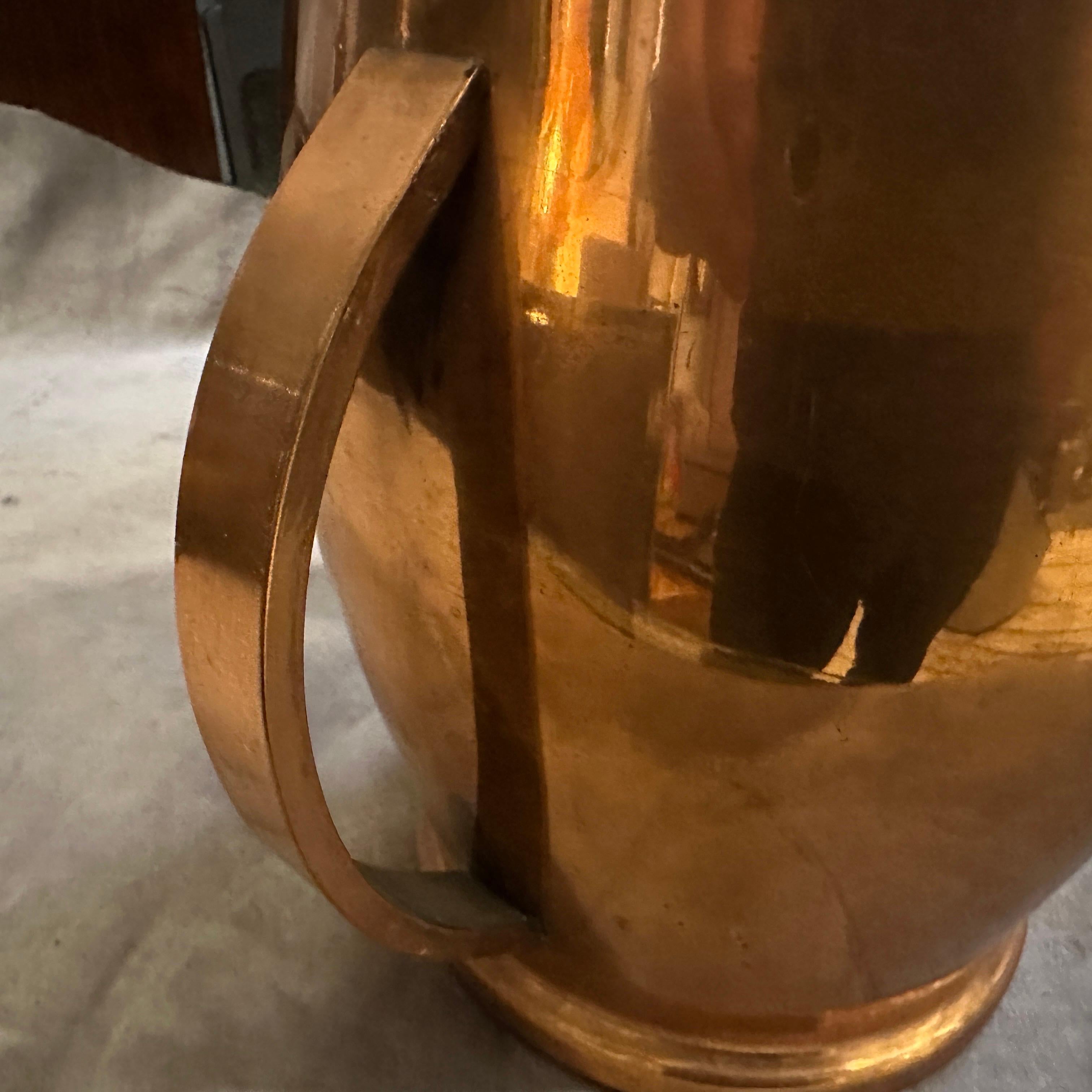 Raffreddatore per vino italiano di metà secolo 1950 in rame di Cinzano in vendita 3